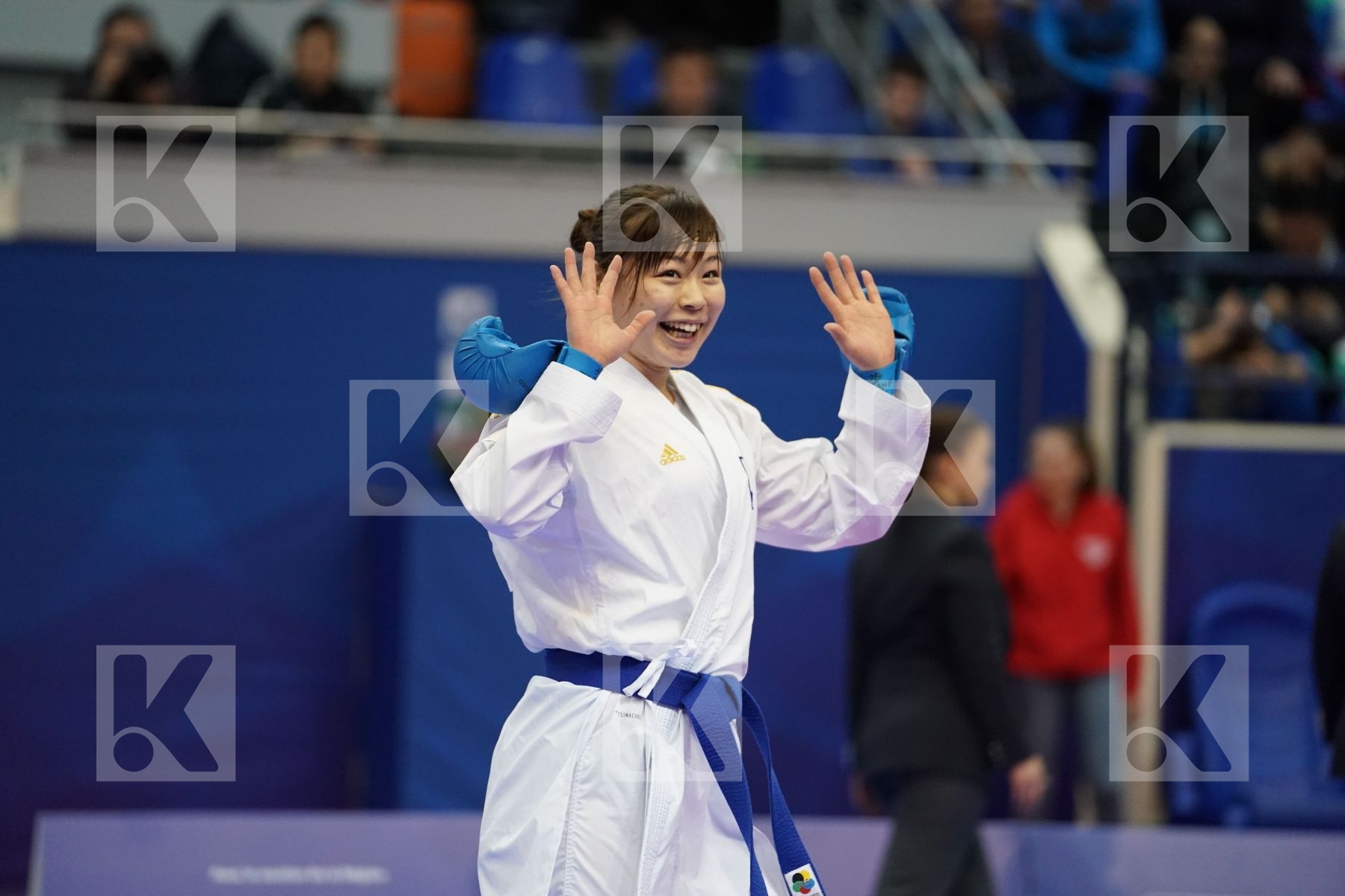 GARCIA NANCY (FRANCE) vs UEKUSA AYUMI (JAPAN) in Senior Kumite 68+ Kg - Gold bout
