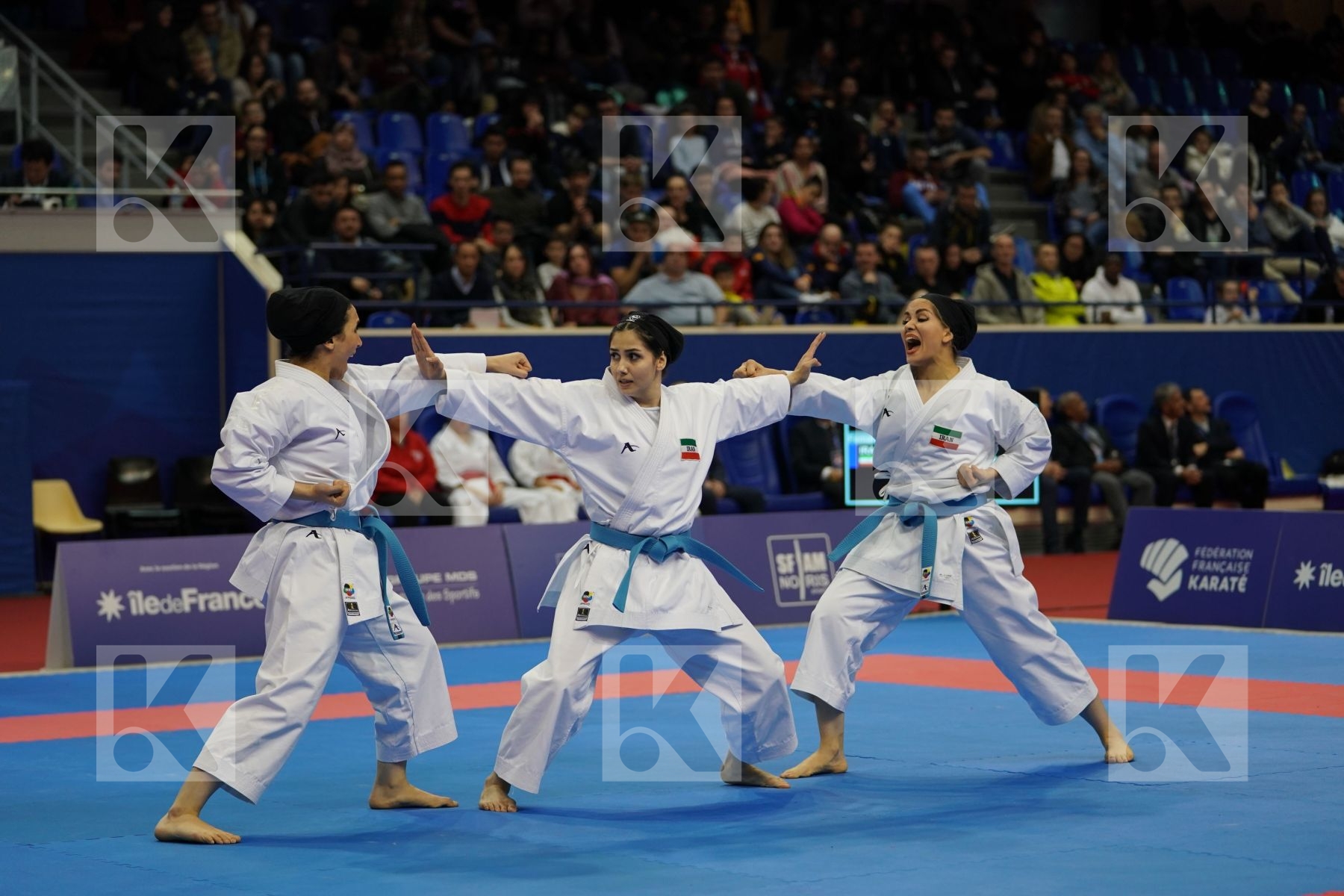 IRAN in Senior Team Female Kata - Gold bout