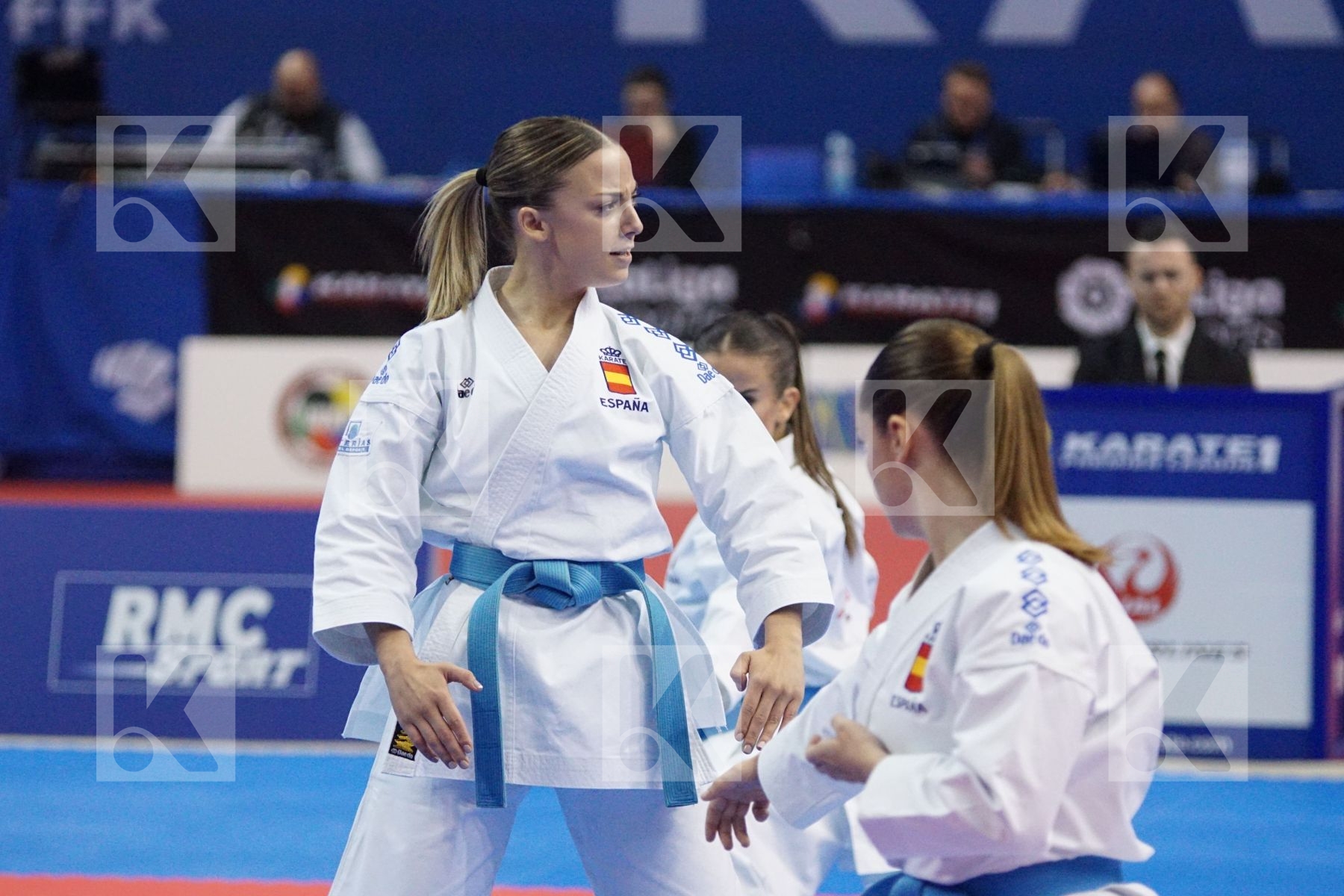 Italy vs. Spain in Female Team Kata - Gold match