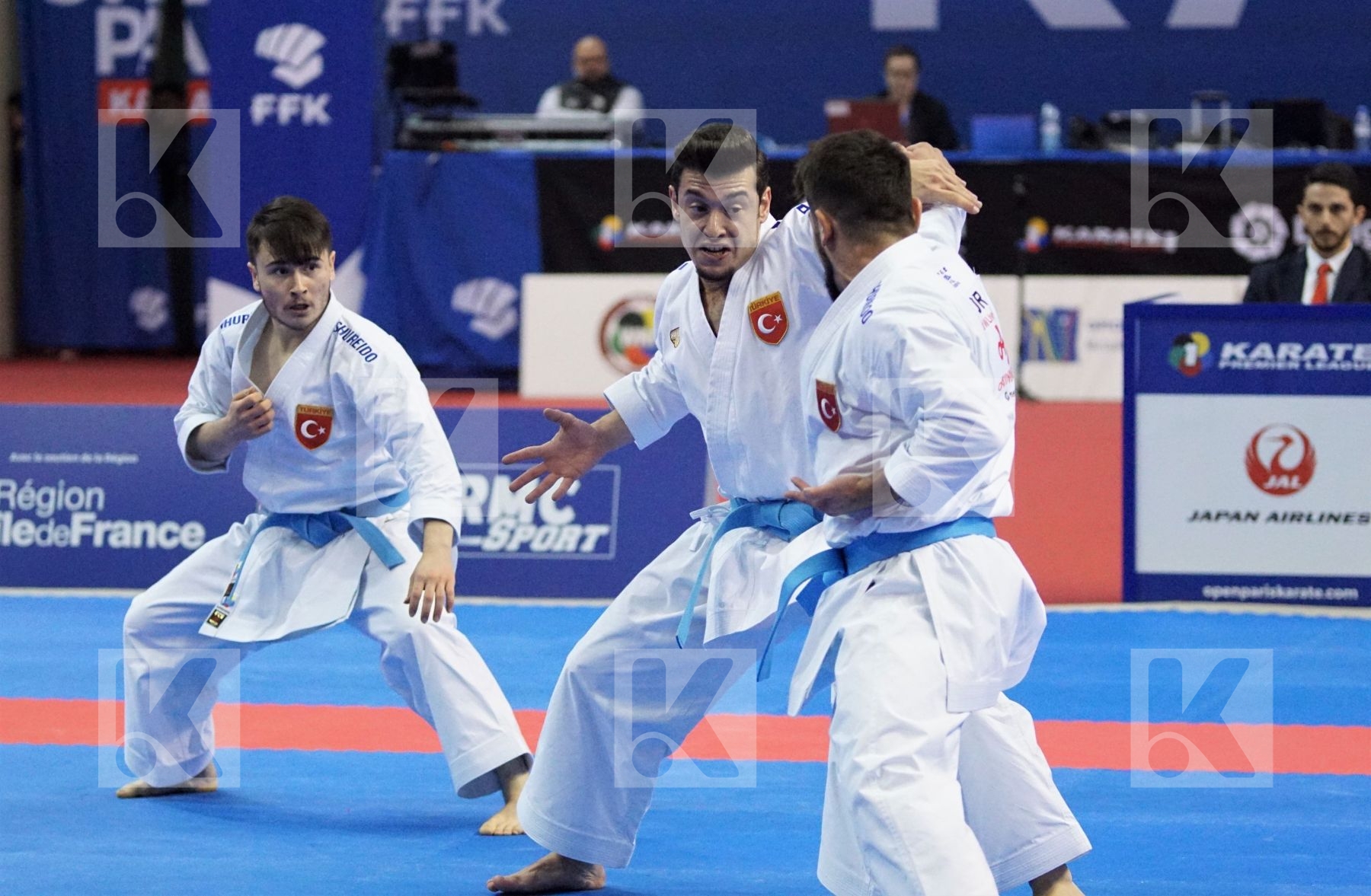 Spain vs. Turkey in Male Team Kata - Gold match