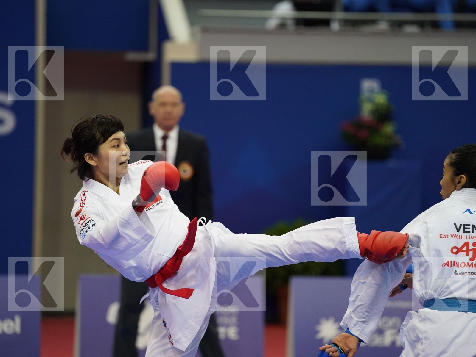 TSUKII JUNNA (PHILIPPINES) vs SALAZAR YORGELIS (VENUZUELA) in Senior Kumite -50 Kg - Bronze bout