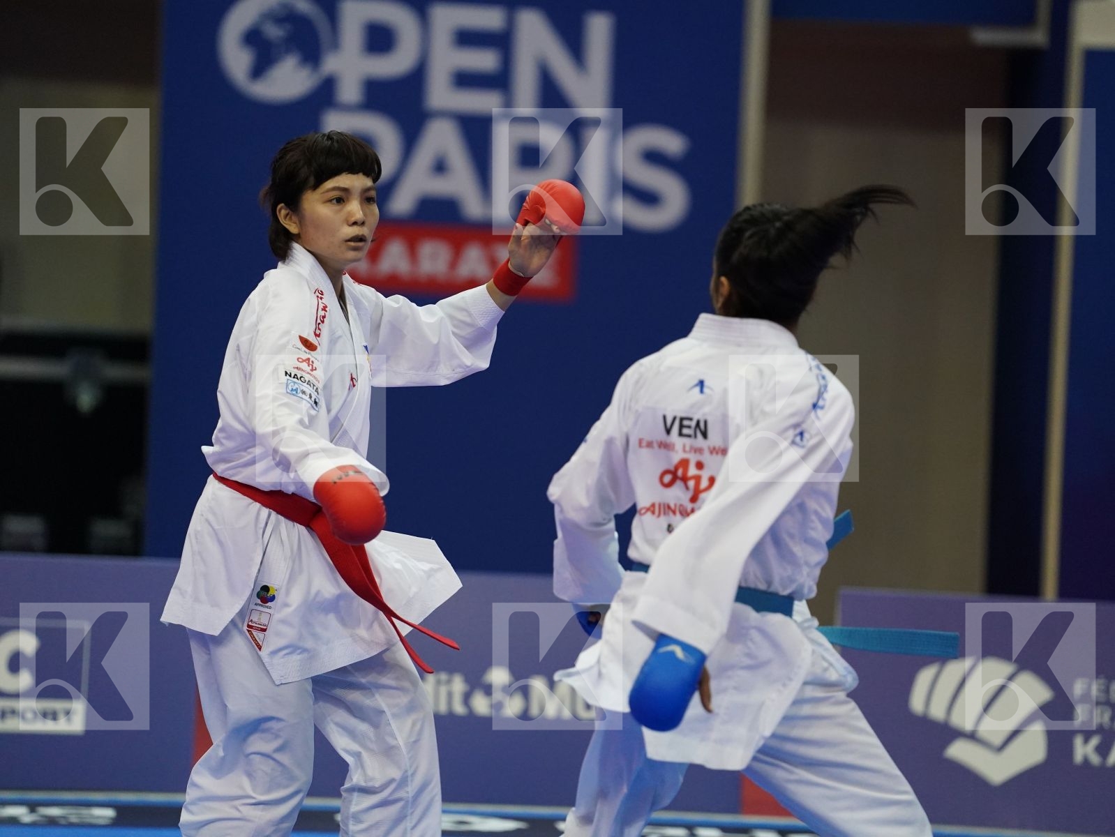 TSUKII JUNNA (PHILIPPINES) vs SALAZAR YORGELIS (VENUZUELA) in Senior Kumite -50 Kg - Bronze bout