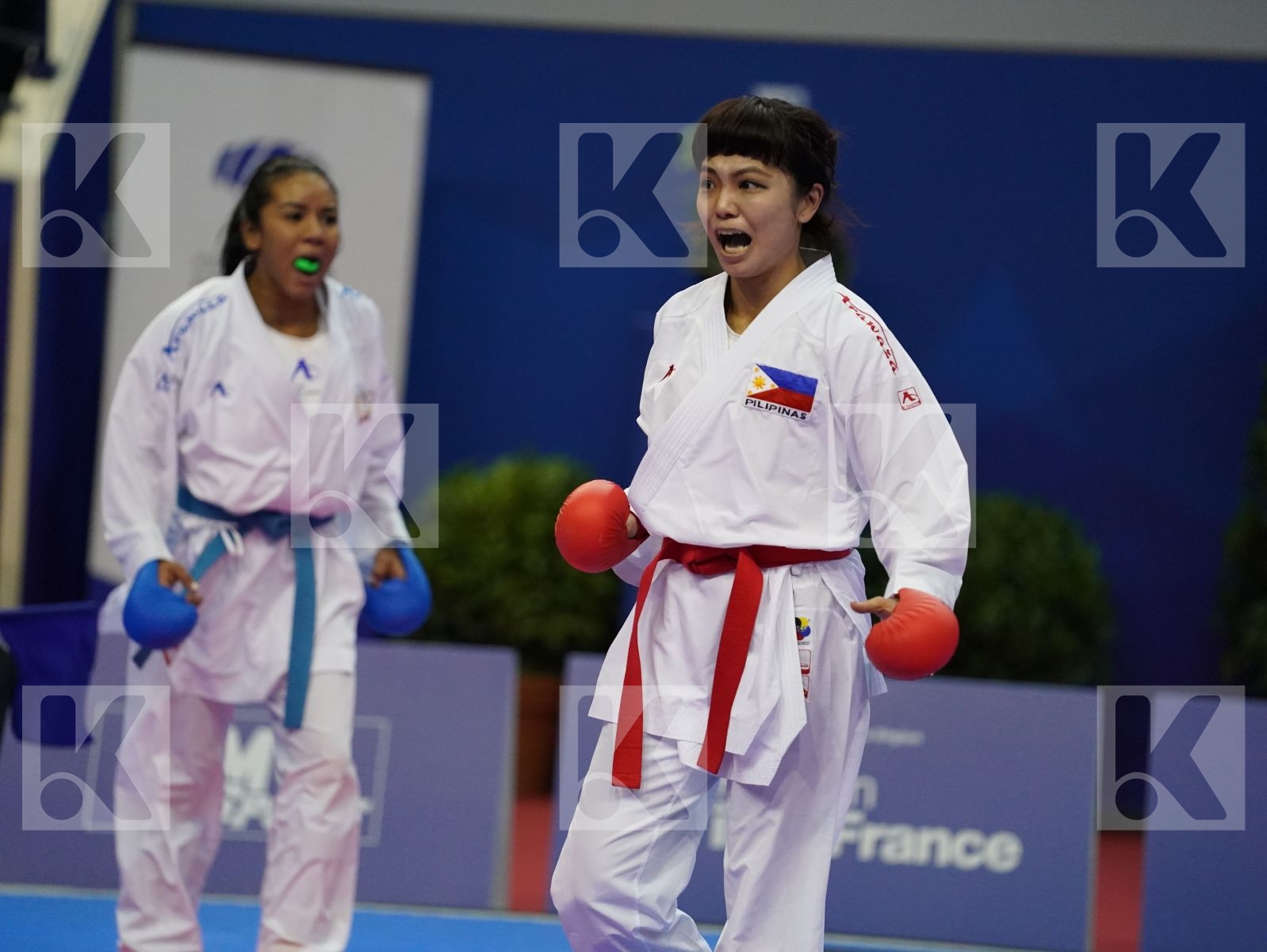 TSUKII JUNNA (PHILIPPINES) vs SALAZAR YORGELIS (VENUZUELA) in Senior Kumite -50 Kg - Bronze bout