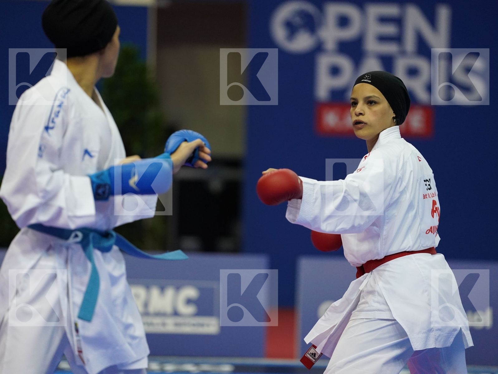 SAYED RADWA (EGYPT) vs BAHMANYAR SARA (IRAN) in Senior Kumite -50 Kg - Bronze bout