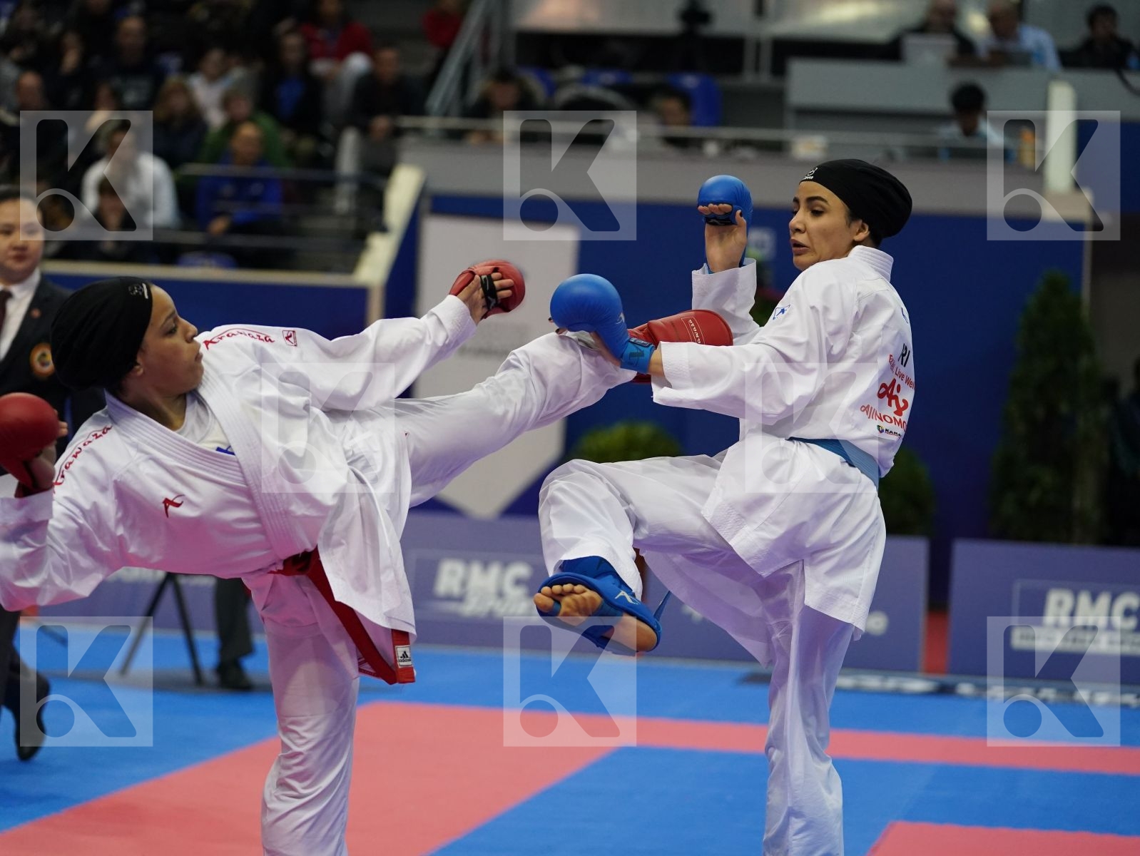 SAYED RADWA (EGYPT) vs BAHMANYAR SARA (IRAN) in Senior Kumite -50 Kg - Bronze bout