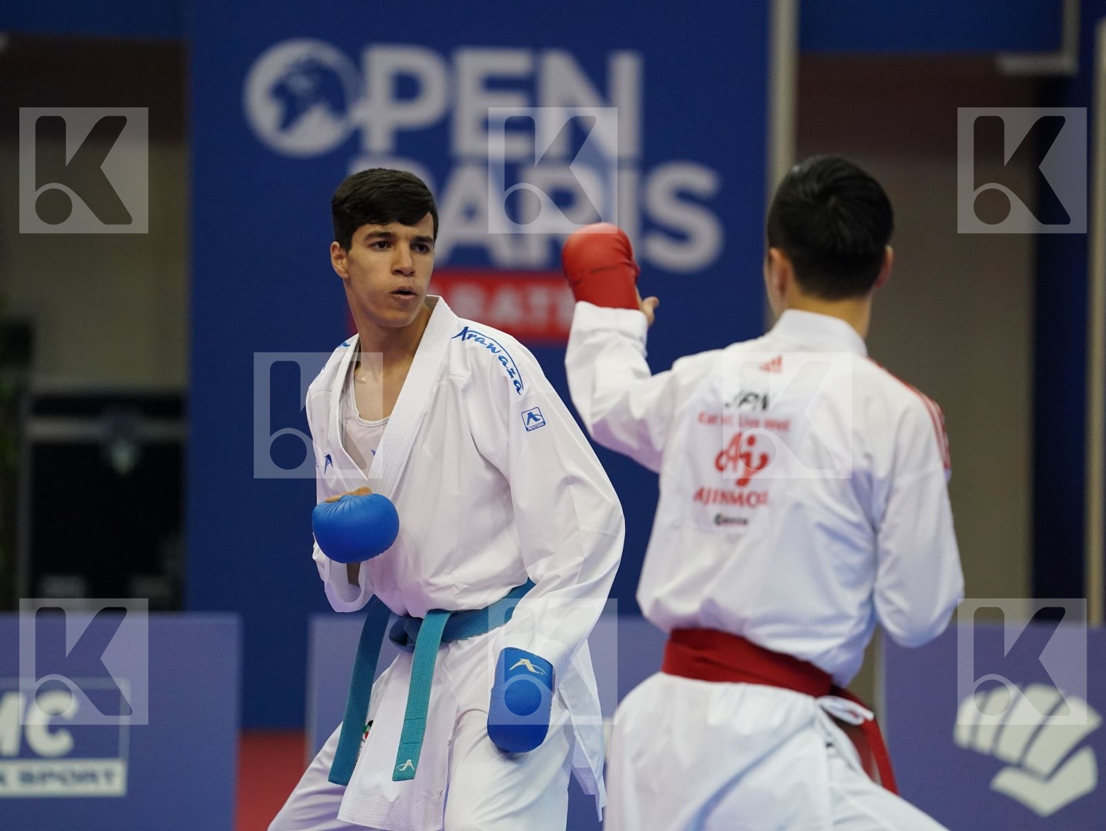 SAGO NAOTO (JAPAN) vs EDARI OUSSAMA (MOROCCO) in Senior Kumite -60 Kg - Bronze bout