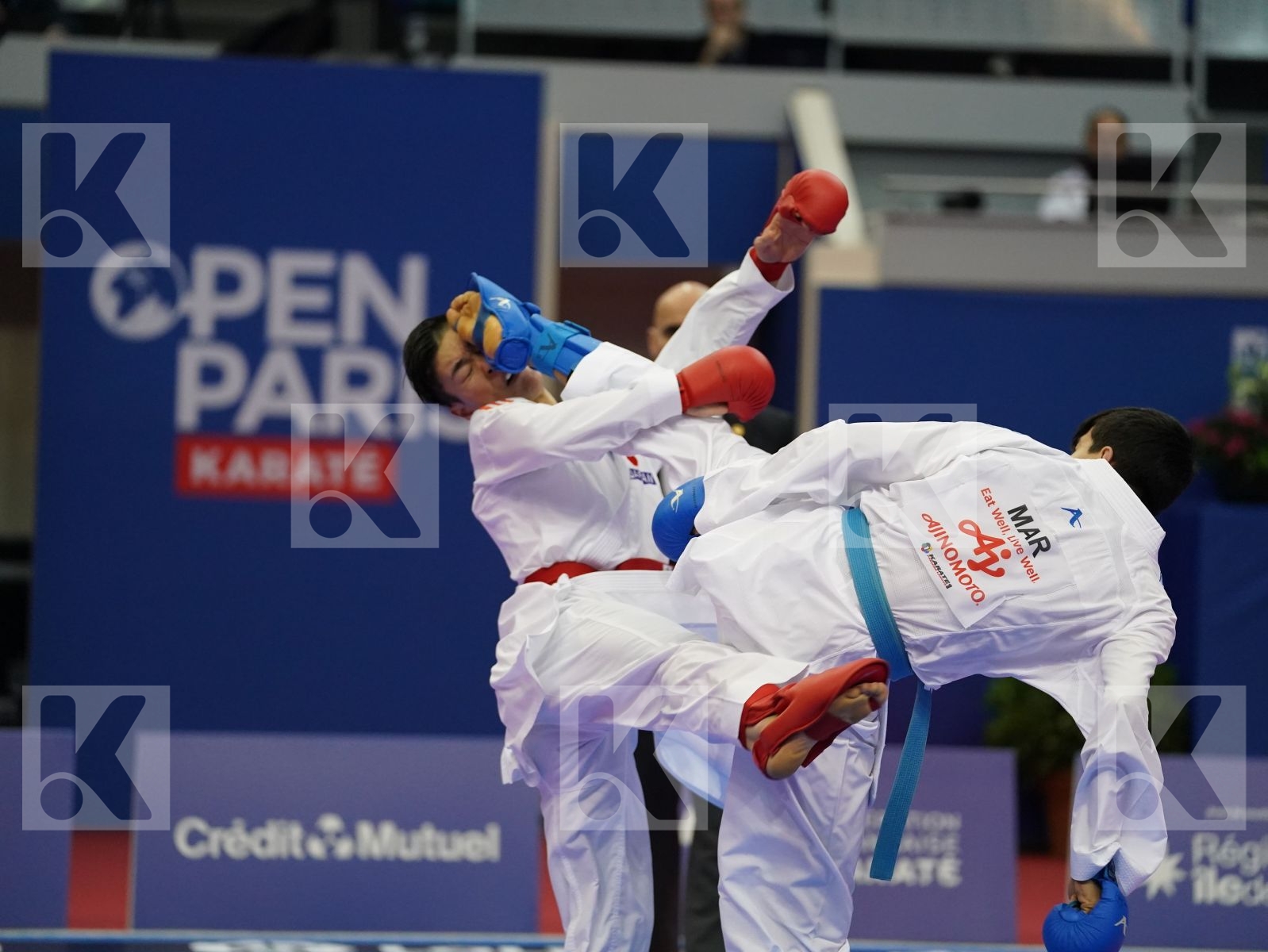 SAGO NAOTO (JAPAN) vs EDARI OUSSAMA (MOROCCO) in Senior Kumite -60 Kg - Bronze bout