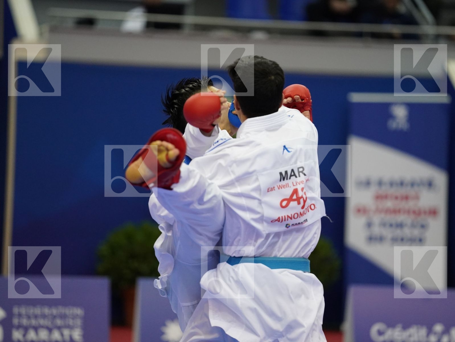 SAGO NAOTO (JAPAN) vs EDARI OUSSAMA (MOROCCO) in Senior Kumite -60 Kg - Bronze bout