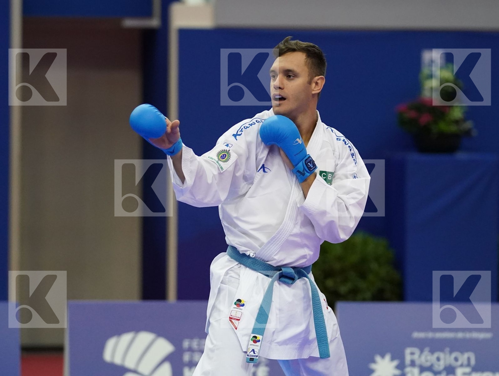 XENOS CHRISTOS-STEFANOS (GREECE) vs BROSE DOUGLAS (BRAZIL) in Senior Kumite -60 Kg - Bronze bout