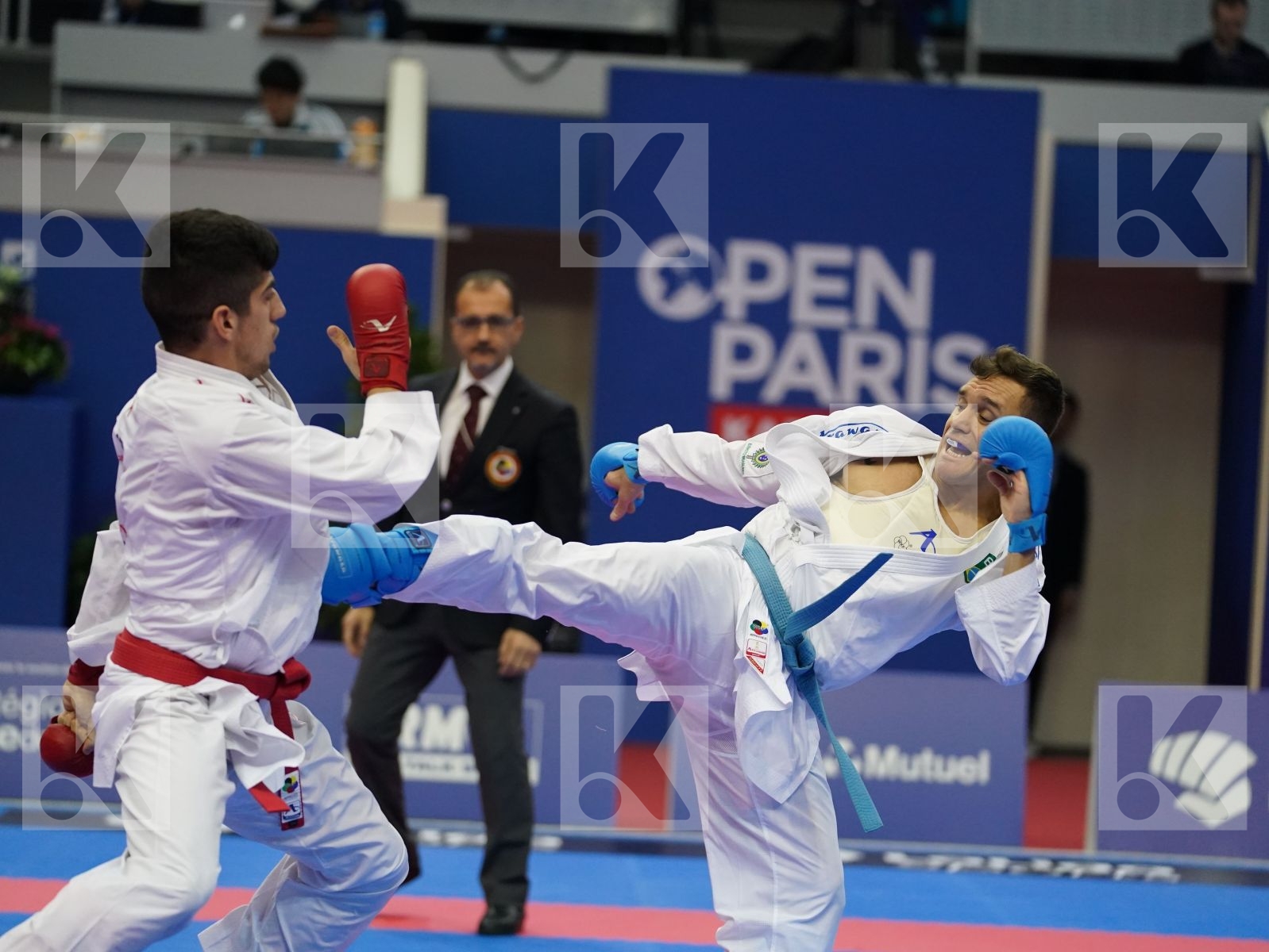 XENOS CHRISTOS-STEFANOS (GREECE) vs BROSE DOUGLAS (BRAZIL) in Senior Kumite -60 Kg - Bronze bout