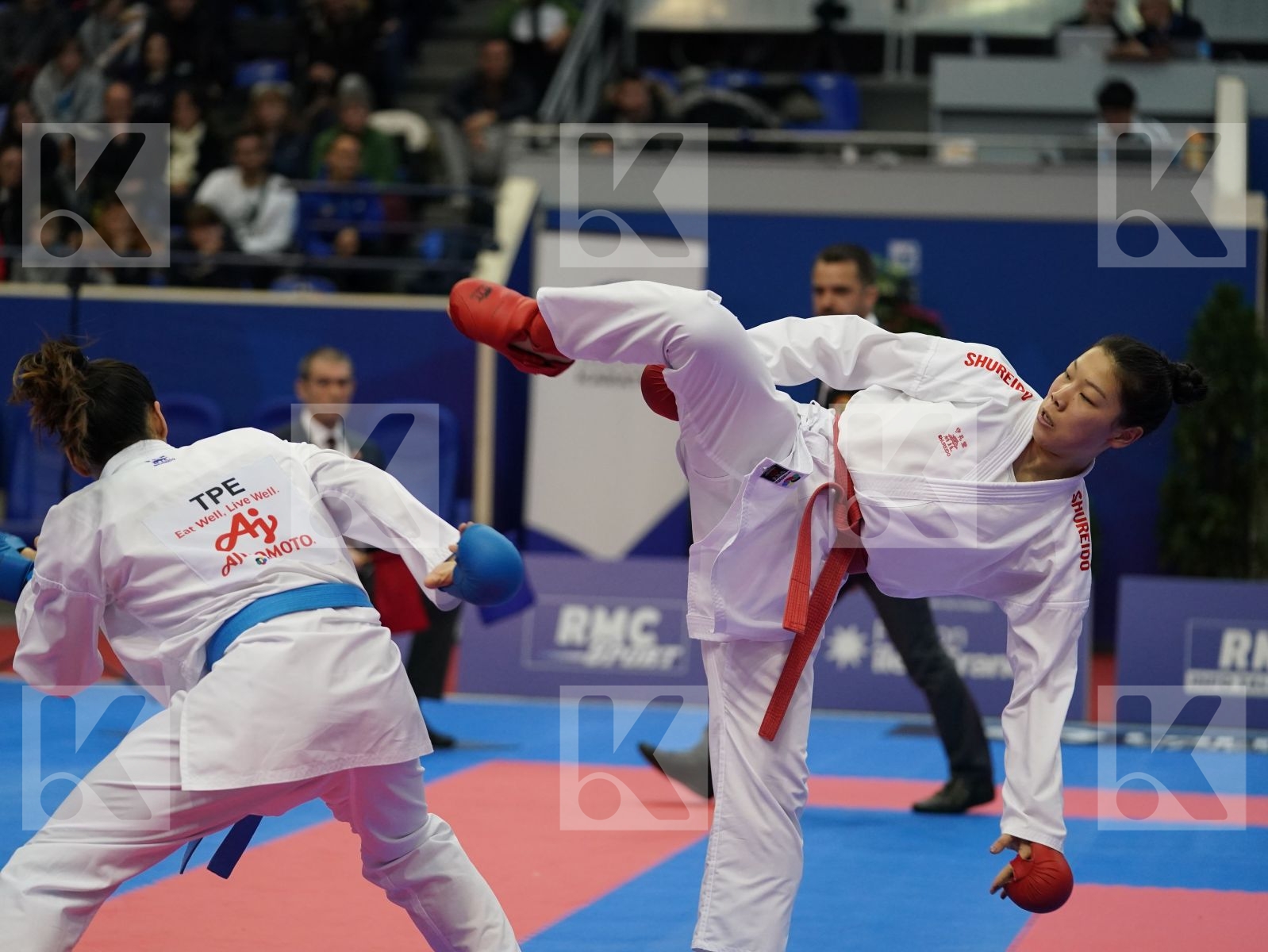 DING JIAMEI (CHINA) vs WEN TZU-YUN (TPE) in Senior Kumite -55 Kg - Bronze bout