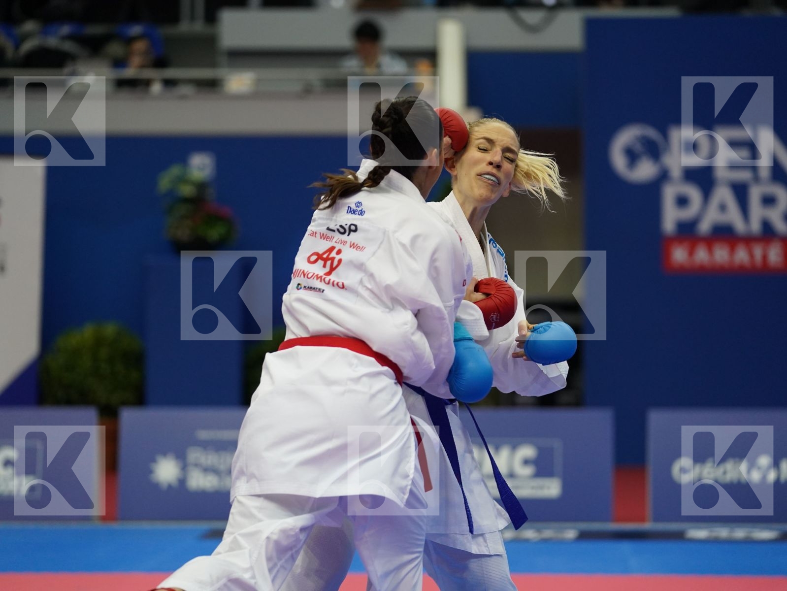 FERNANDEZ OSORIO CARLOTA (ESP) vs MESSERSCHMIDT JANA (GER) in Senior Kumite -55 Kg - Bronze bout