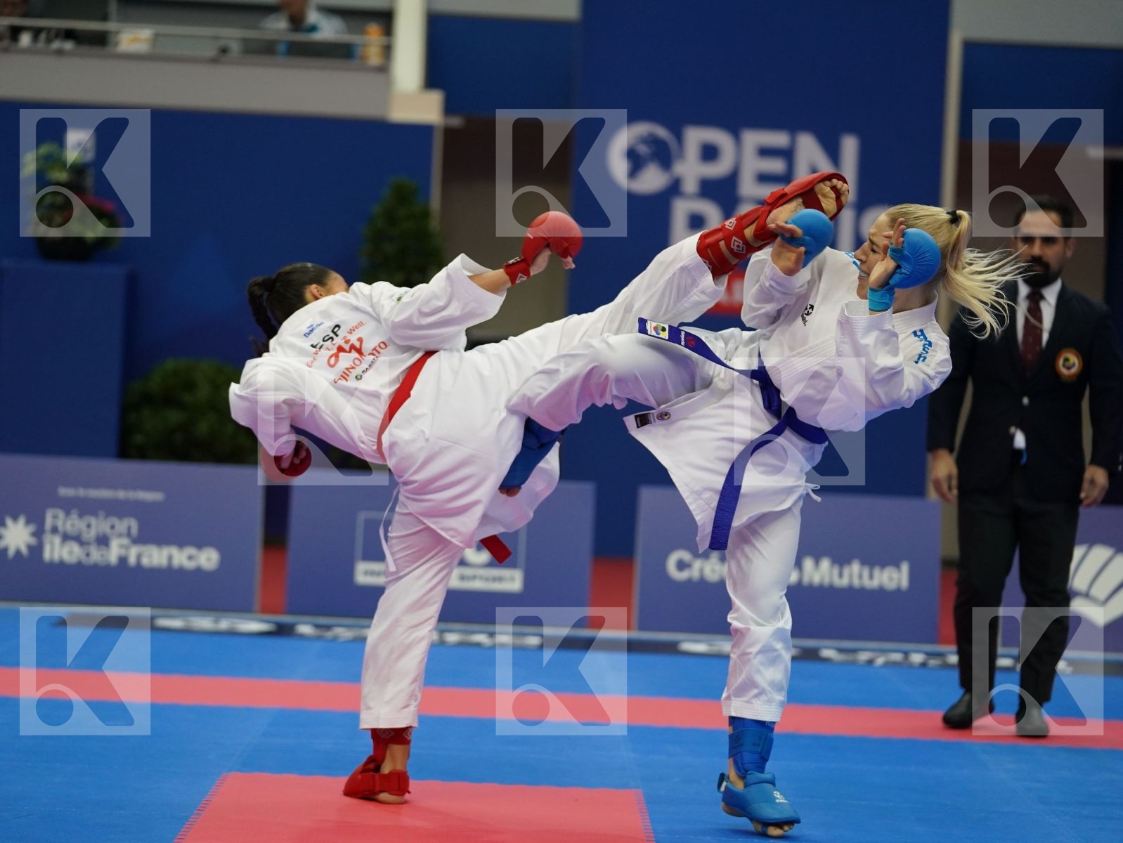 FERNANDEZ OSORIO CARLOTA (ESP) vs MESSERSCHMIDT JANA (GER) in Senior Kumite -55 Kg - Bronze bout