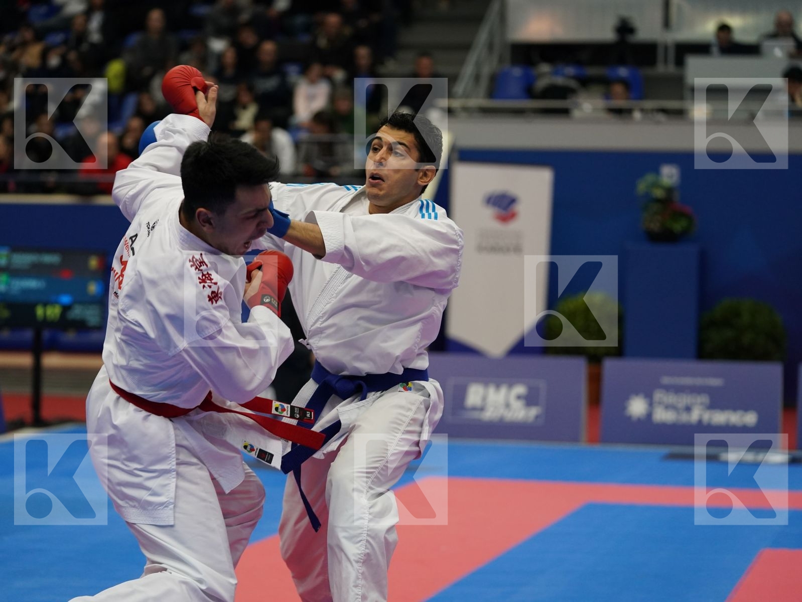 HASANOV RAFIZ (AZERBAIJAN) vs FIGUEIRA VINICIUS (BRAZIL) in Senior Kumite -67 Kg - Bronze bout