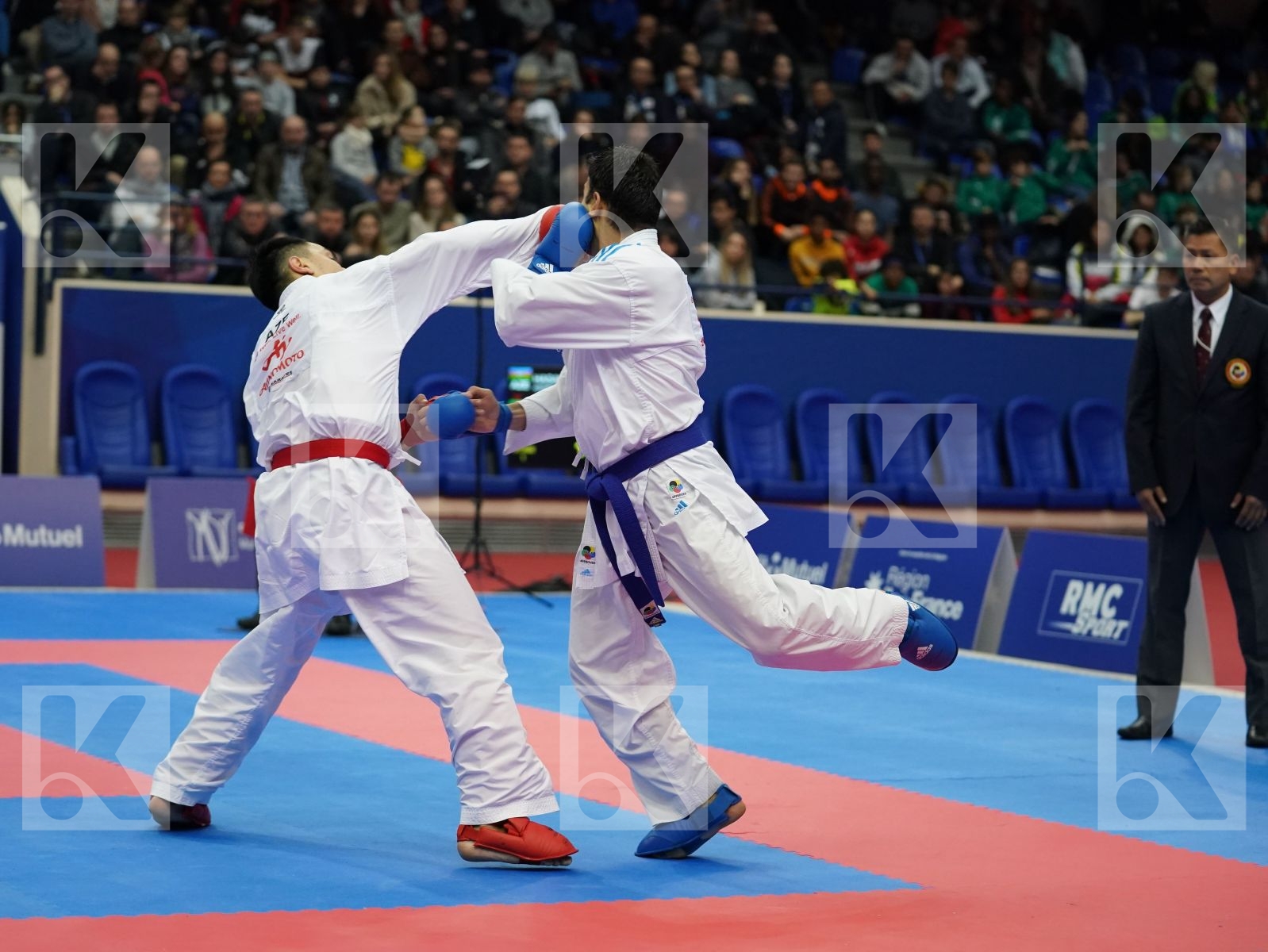 HASANOV RAFIZ (AZERBAIJAN) vs FIGUEIRA VINICIUS (BRAZIL) in Senior Kumite -67 Kg - Bronze bout