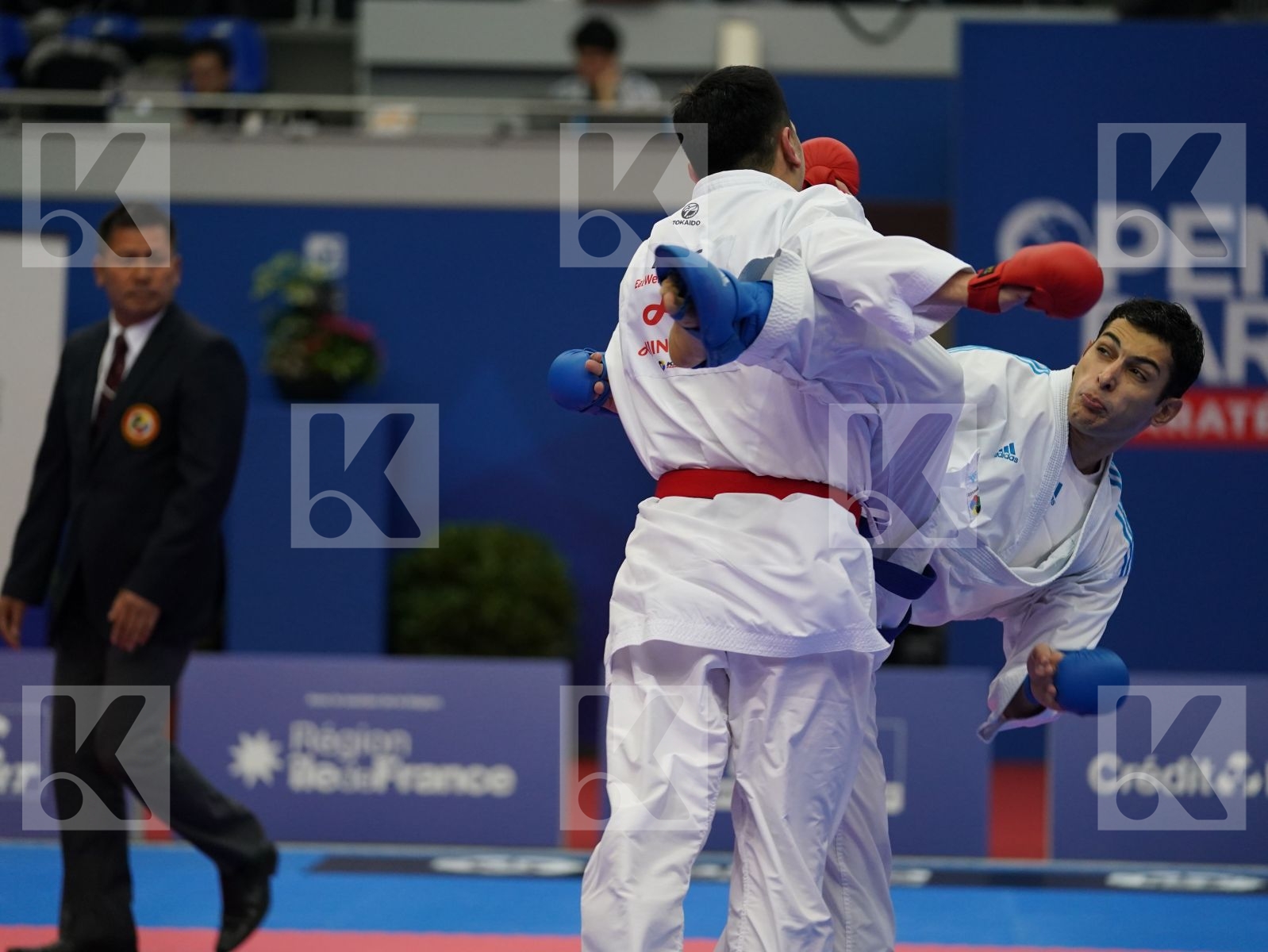HASANOV RAFIZ (AZERBAIJAN) vs FIGUEIRA VINICIUS (BRAZIL) in Senior Kumite -67 Kg - Bronze bout