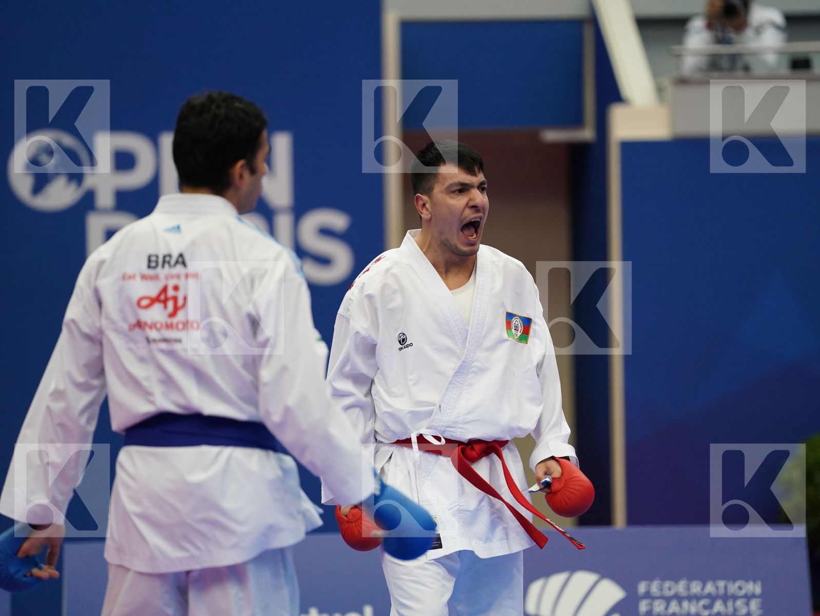 HASANOV RAFIZ (AZERBAIJAN) vs FIGUEIRA VINICIUS (BRAZIL) in Senior Kumite -67 Kg - Bronze bout