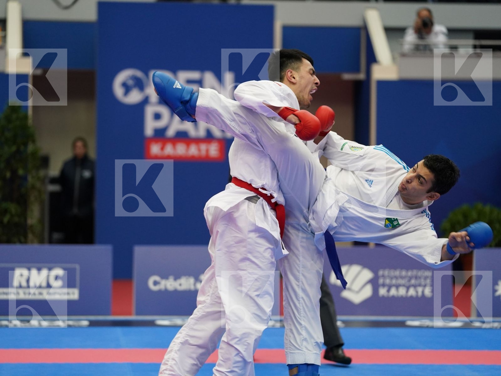 HASANOV RAFIZ (AZERBAIJAN) vs FIGUEIRA VINICIUS (BRAZIL) in Senior Kumite -67 Kg - Bronze bout