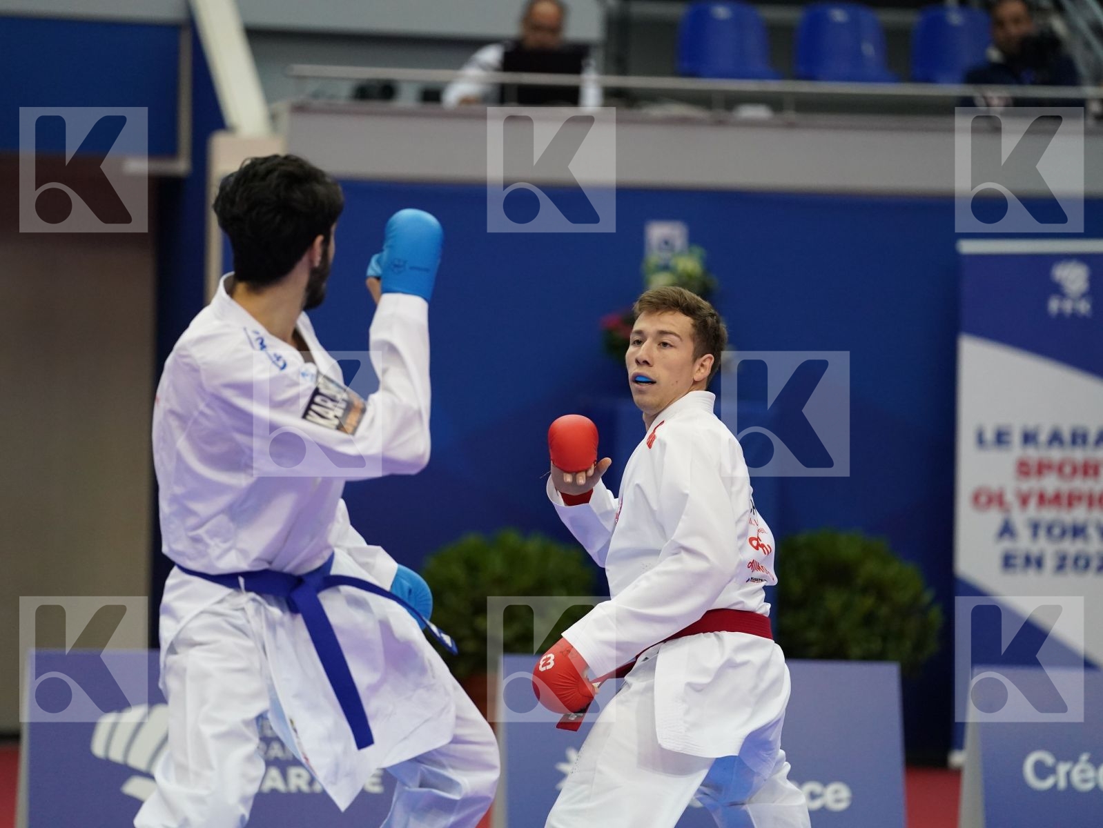 VELOZO CAMILO (CHILE) vs LAMOTTE YANIS (FRANCE) in Senior Kumite -67 Kg - Bronze bout