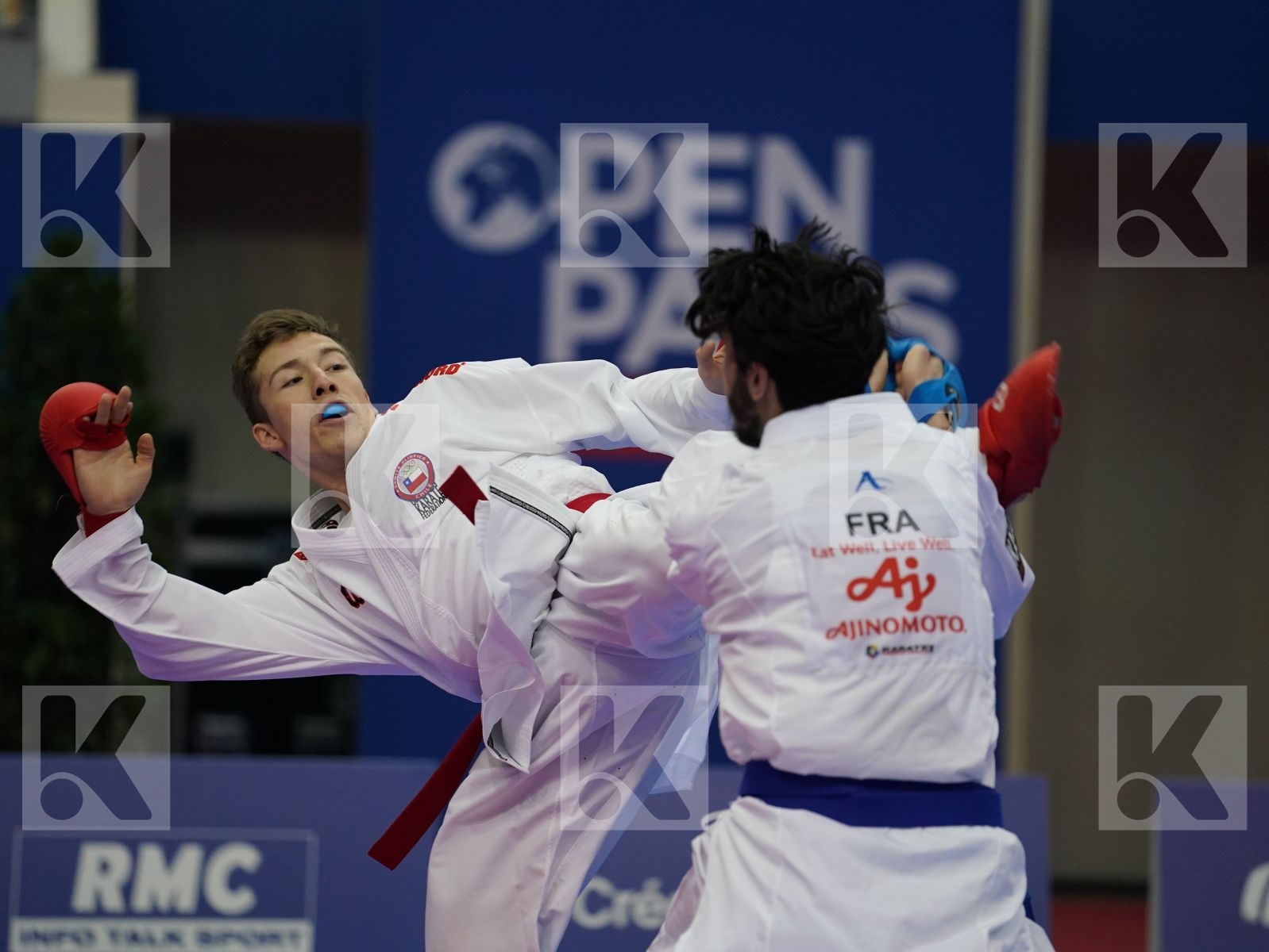 VELOZO CAMILO (CHILE) vs LAMOTTE YANIS (FRANCE) in Senior Kumite -67 Kg - Bronze bout