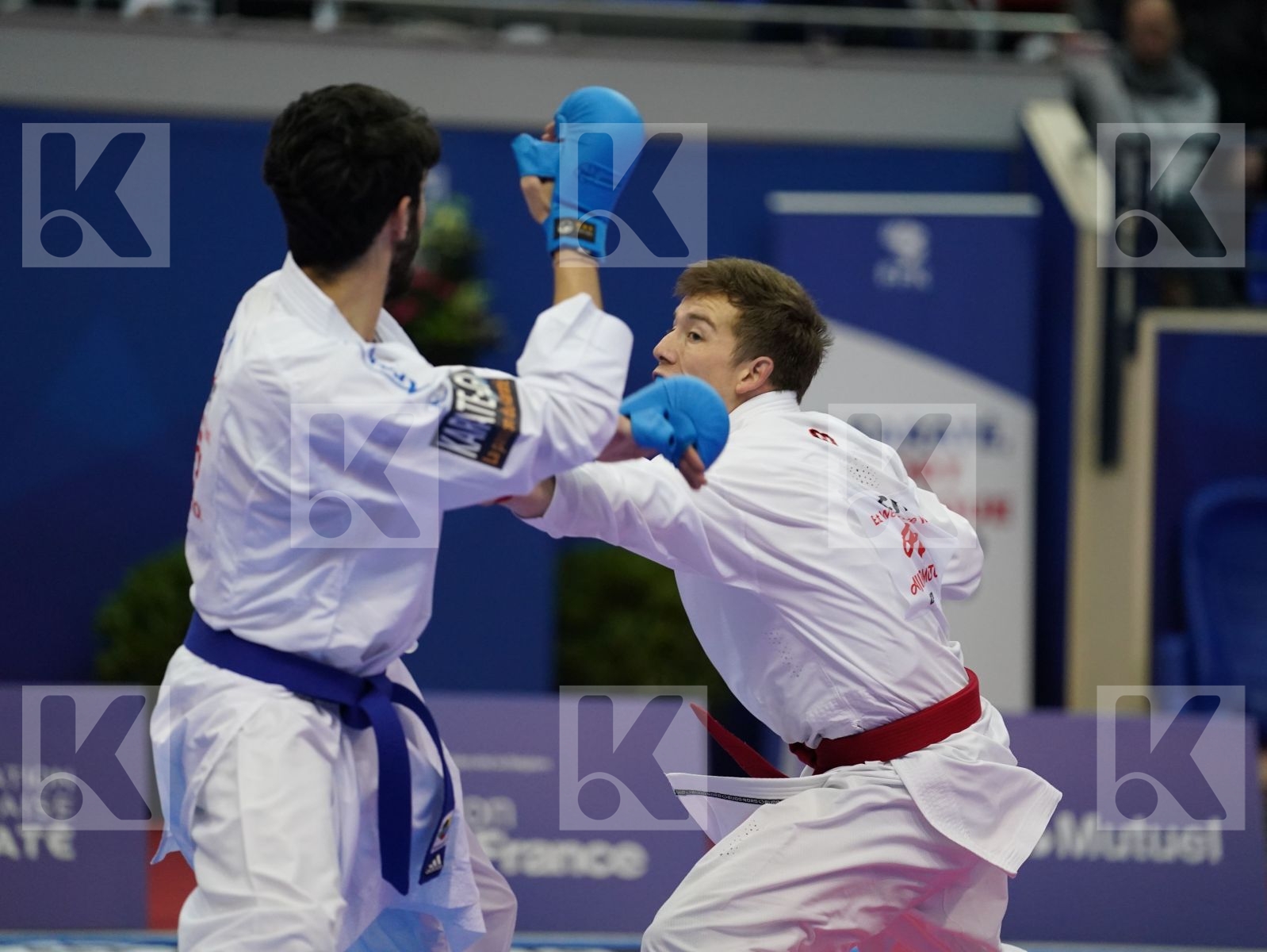 VELOZO CAMILO (CHILE) vs LAMOTTE YANIS (FRANCE) in Senior Kumite -67 Kg - Bronze bout