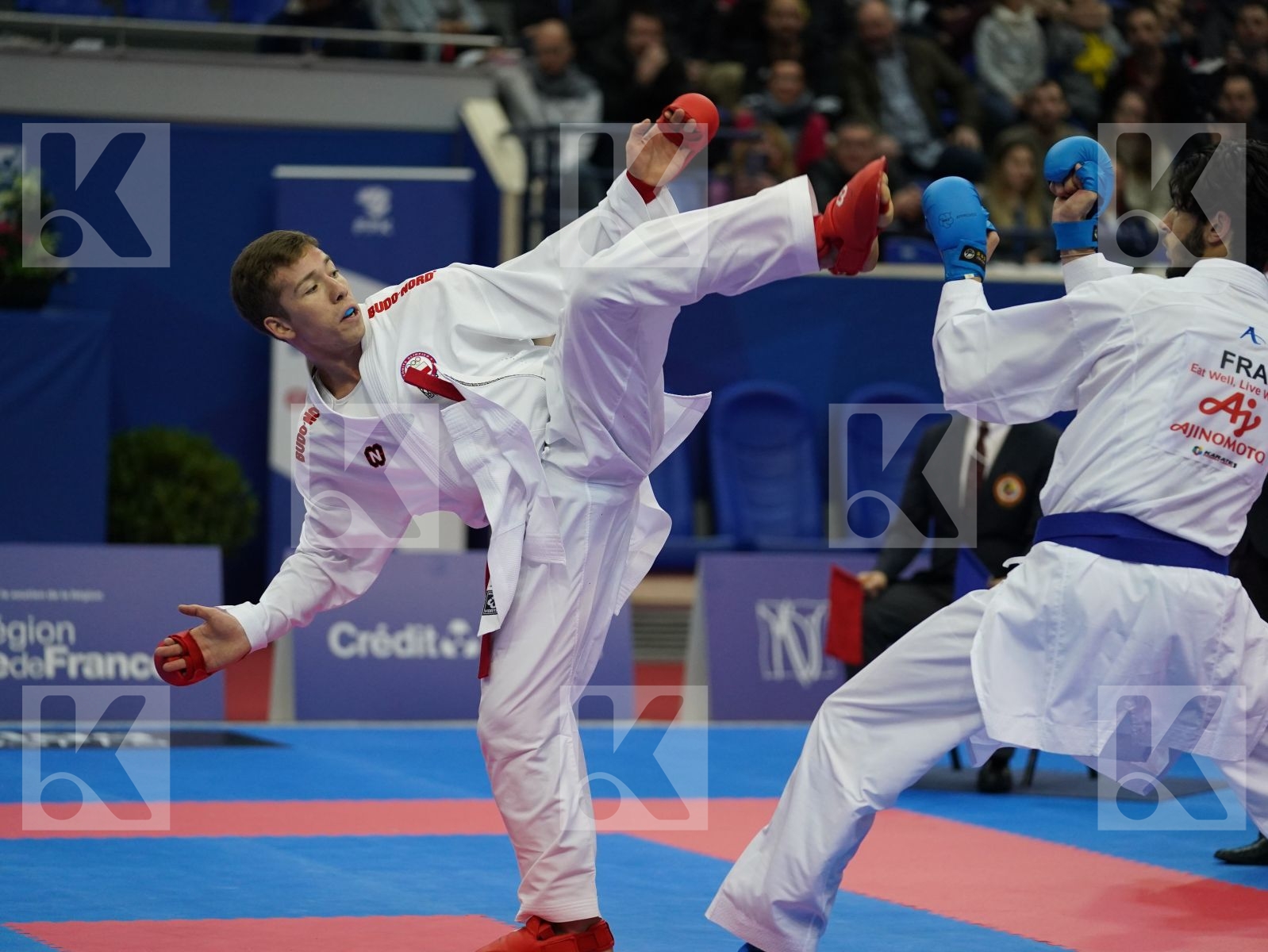 VELOZO CAMILO (CHILE) vs LAMOTTE YANIS (FRANCE) in Senior Kumite -67 Kg - Bronze bout