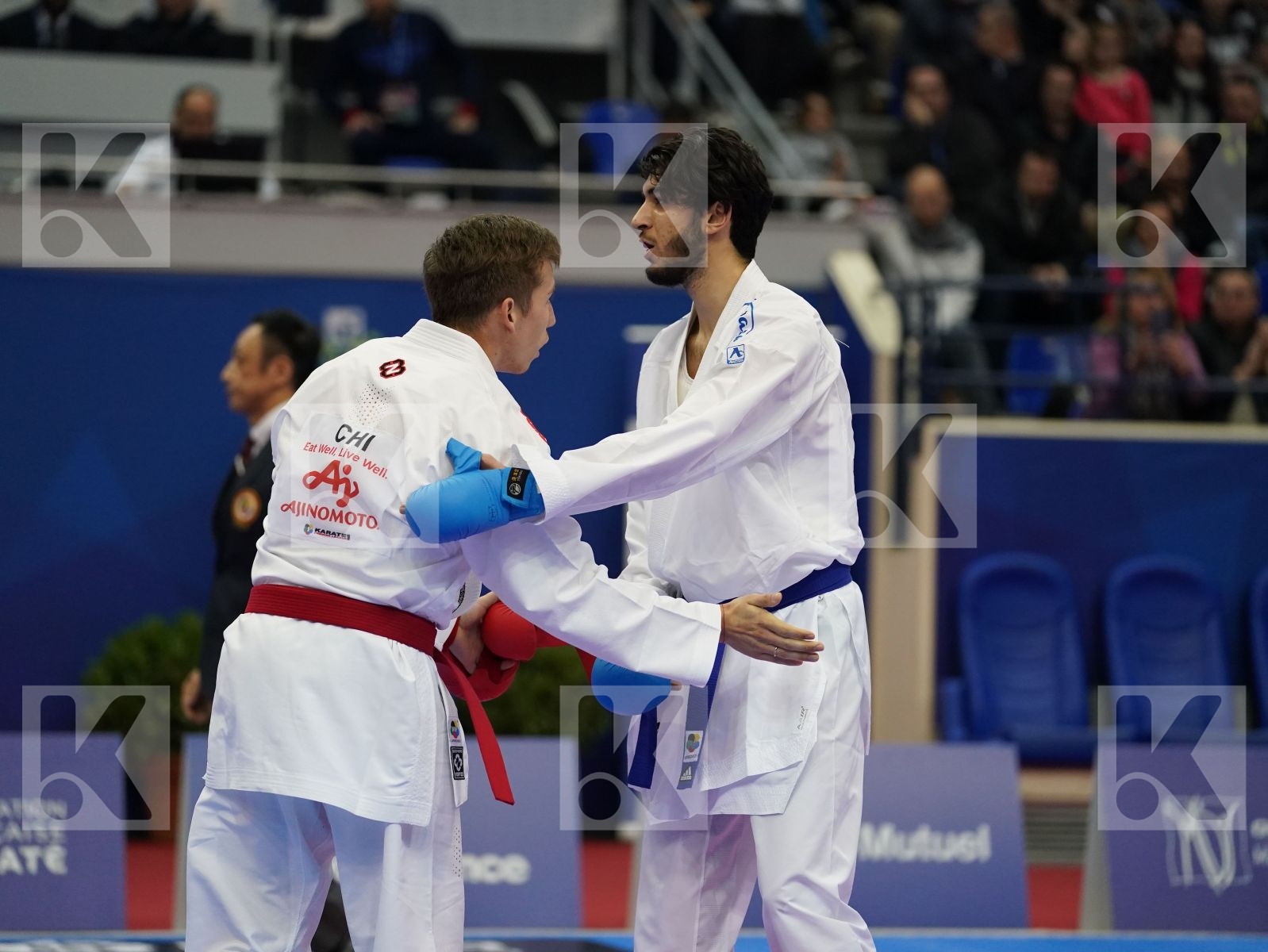VELOZO CAMILO (CHILE) vs LAMOTTE YANIS (FRANCE) in Senior Kumite -67 Kg - Bronze bout