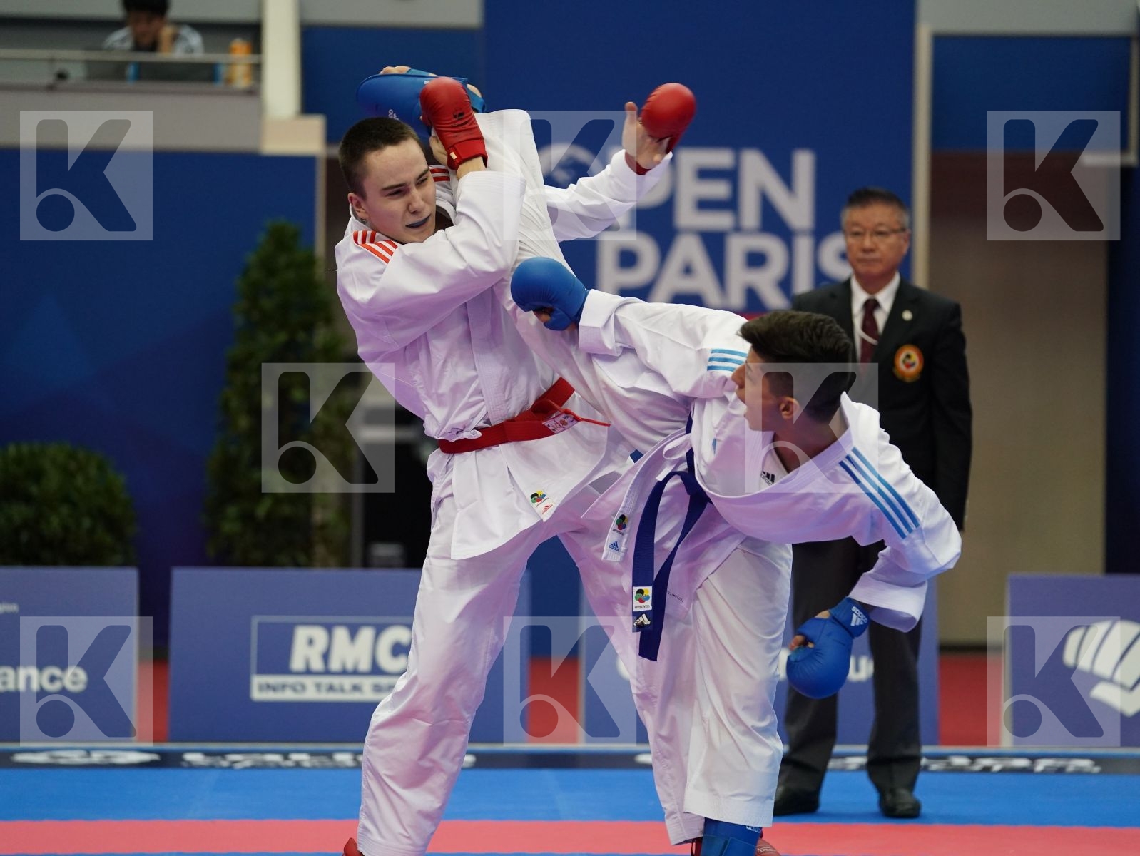 KUZNETCOV KIRILL (RUSSIA) vs GONZALEZ LAVIN JOAQUIN (CHILE) in Senior Kumite -75 Kg - Bronze bout