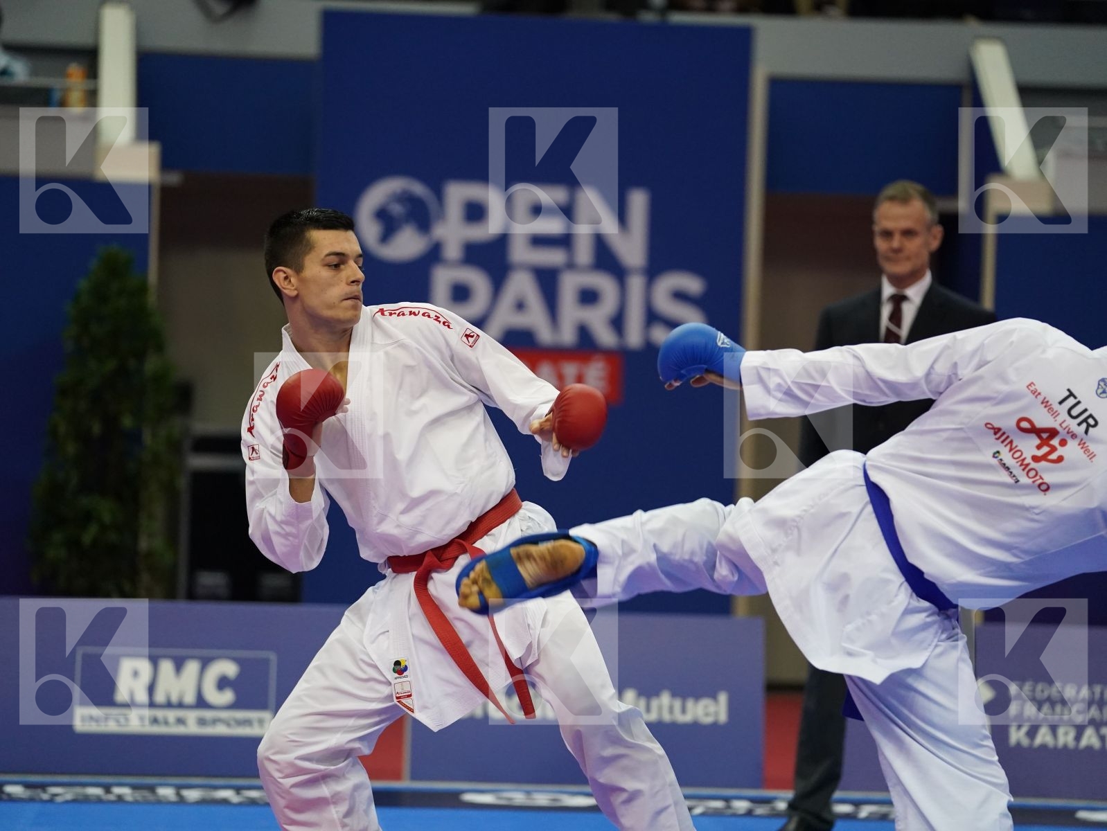 MALOVIC NIKOLA (MONTENEGRO) vs AKTAS UGUR (TURKEY) in Senior Kumite -84 Kg - Bronze bout