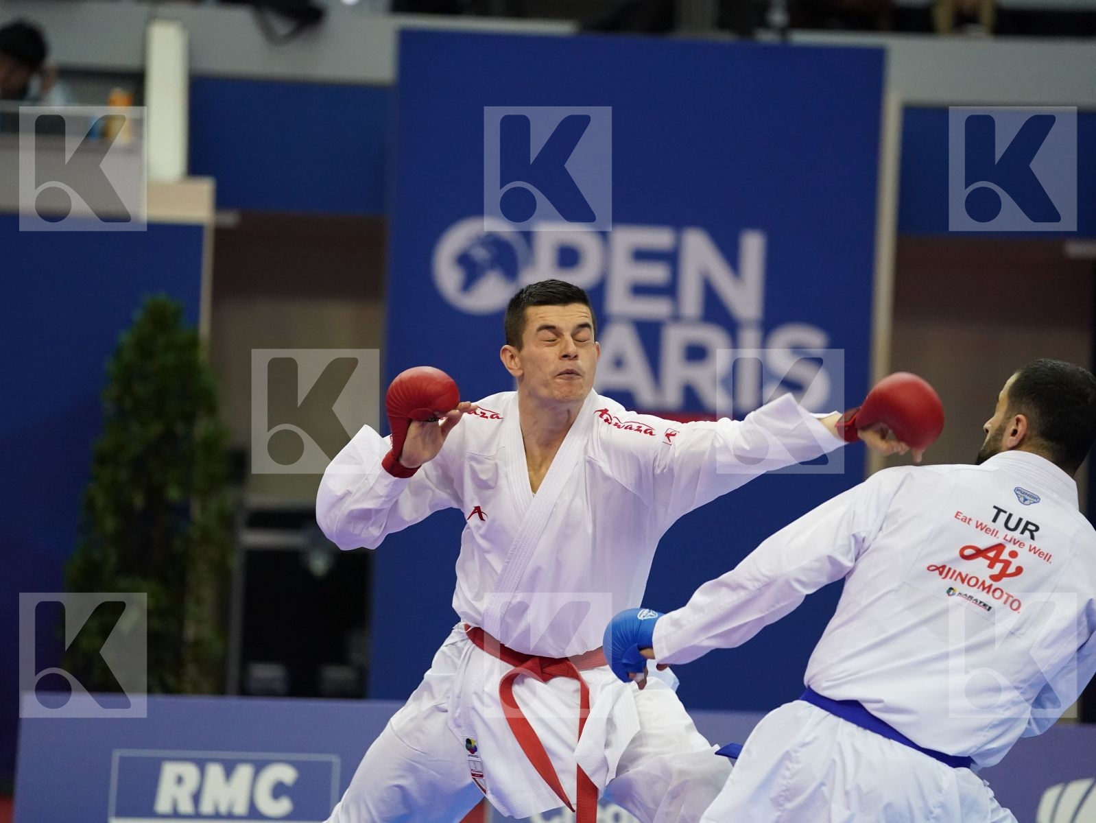 MALOVIC NIKOLA (MONTENEGRO) vs AKTAS UGUR (TURKEY) in Senior Kumite -84 Kg - Bronze bout