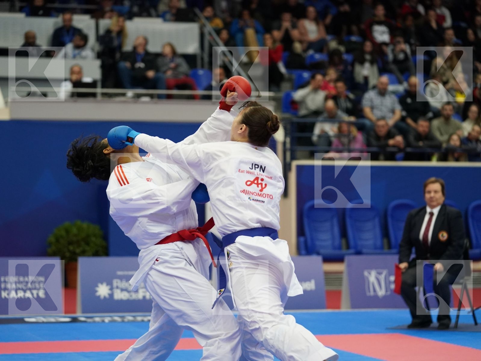 ABOUISMAIL SOHILA (EGYPT) vs UEKUSA AYUMI (JAPAN) in Senior Kumite 68+ Kg - Bronze bout