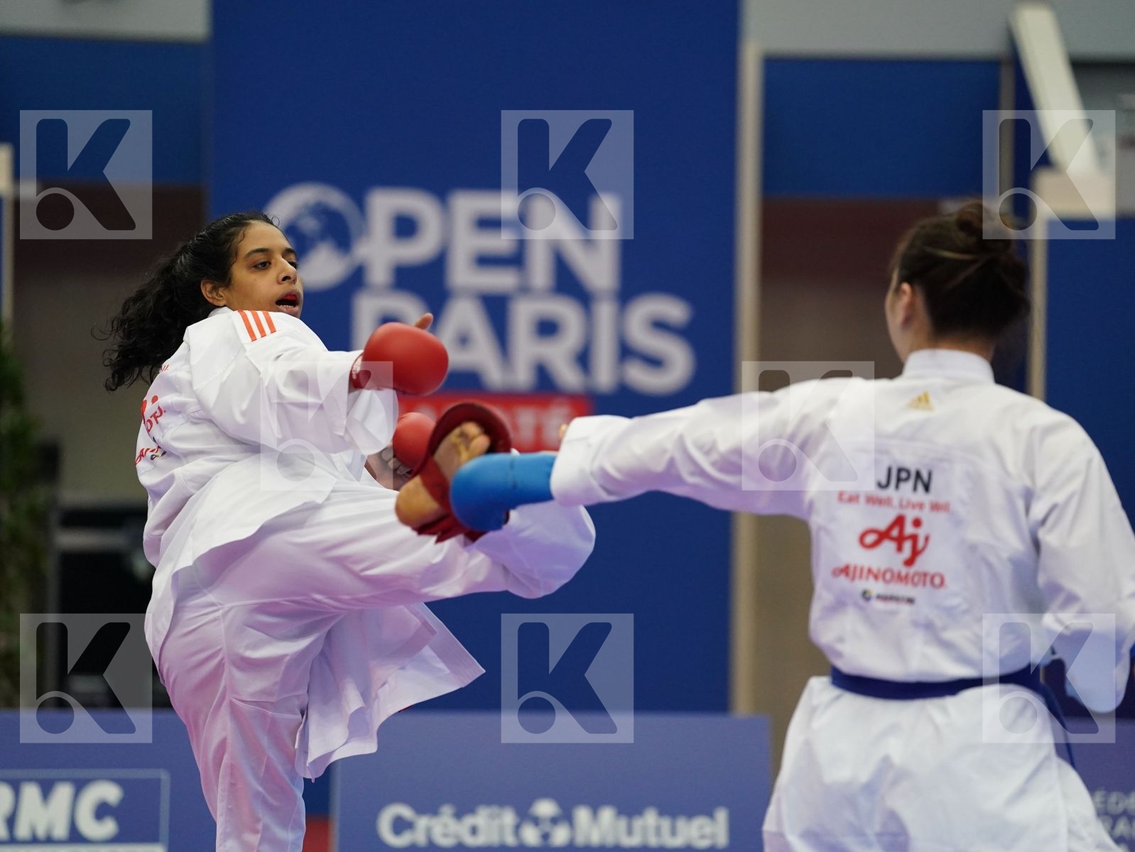 ABOUISMAIL SOHILA (EGYPT) vs UEKUSA AYUMI (JAPAN) in Senior Kumite 68+ Kg - Bronze bout