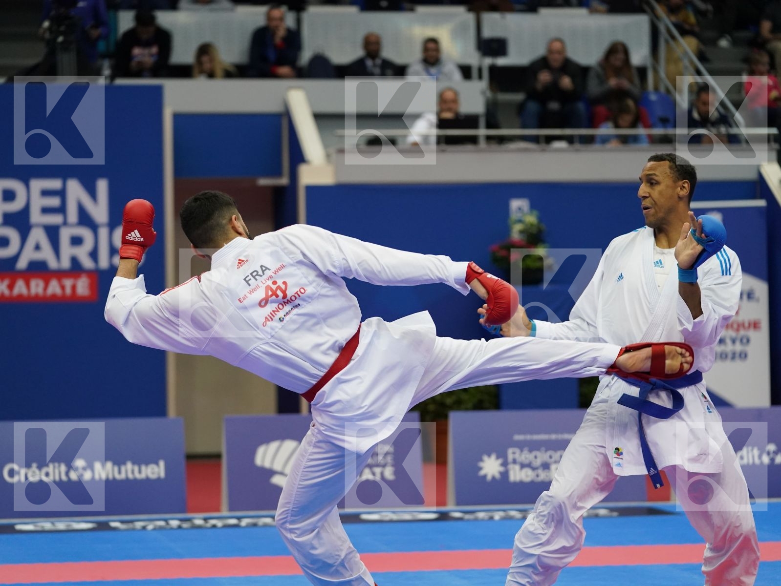 FILALI MEHDI (FRANCE) vs HORNE JONATHAN (GERMANY) in Senior Kumite 84+ Kg - Bronze bout