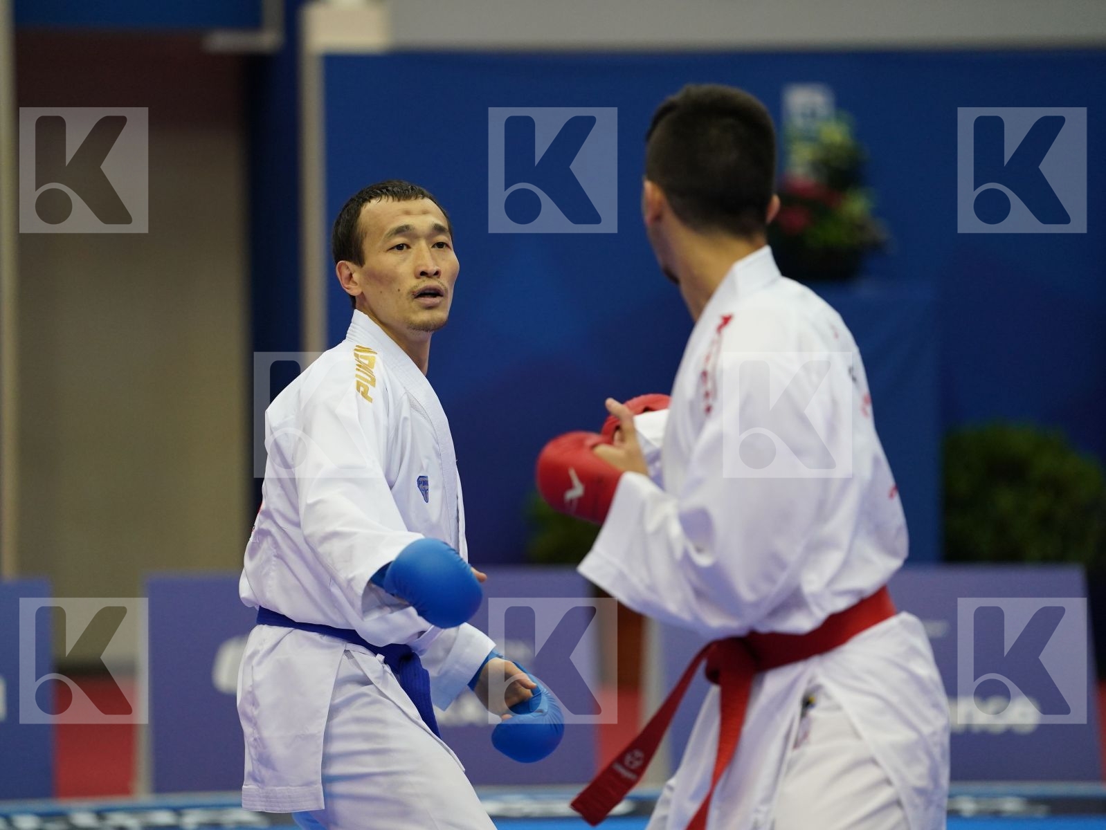 SAMDAN ERAY (TURKEY) vs ASSADILOV DARKHAN (KAZAKHSTAN) in Senior Kumite -60 Kg - Gold bout