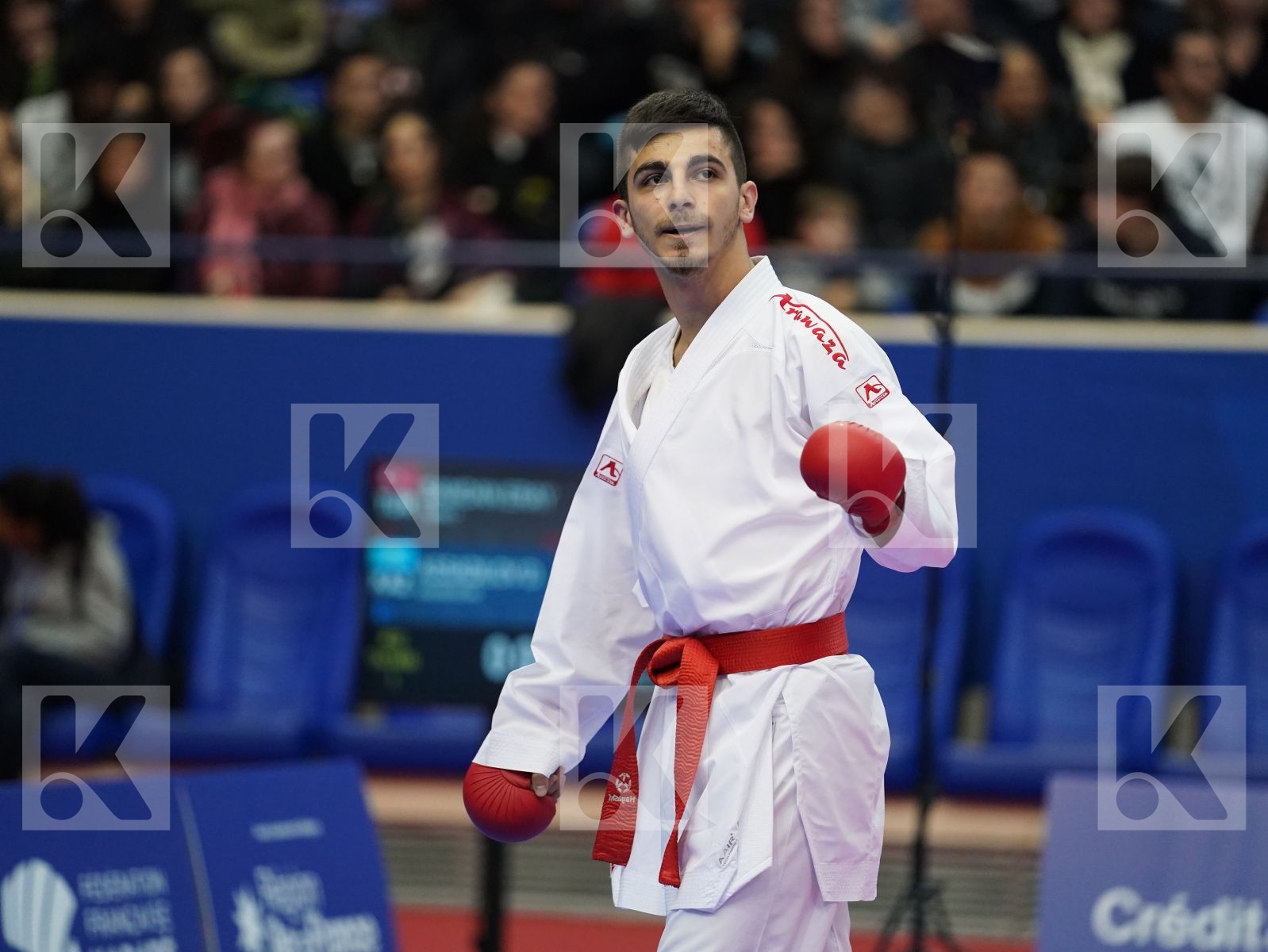 SAMDAN ERAY (TURKEY) vs ASSADILOV DARKHAN (KAZAKHSTAN) in Senior Kumite -60 Kg - Gold bout