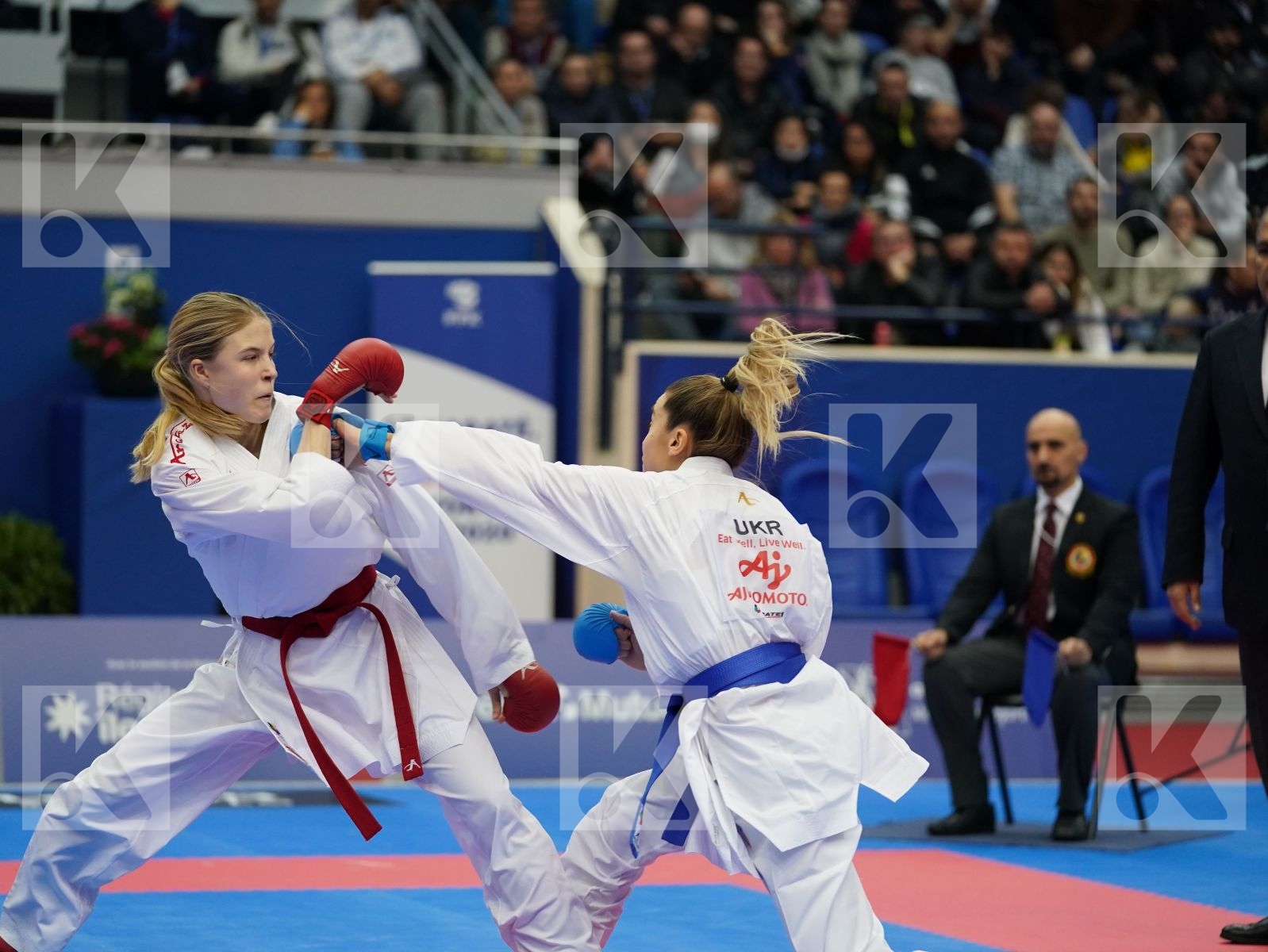 CHERNYSHEVA ANNA (RUSSIA) vs TERLIUGA ANZHELIKA (UKRAINE) in Senior Kumite -55 Kg - Gold bout