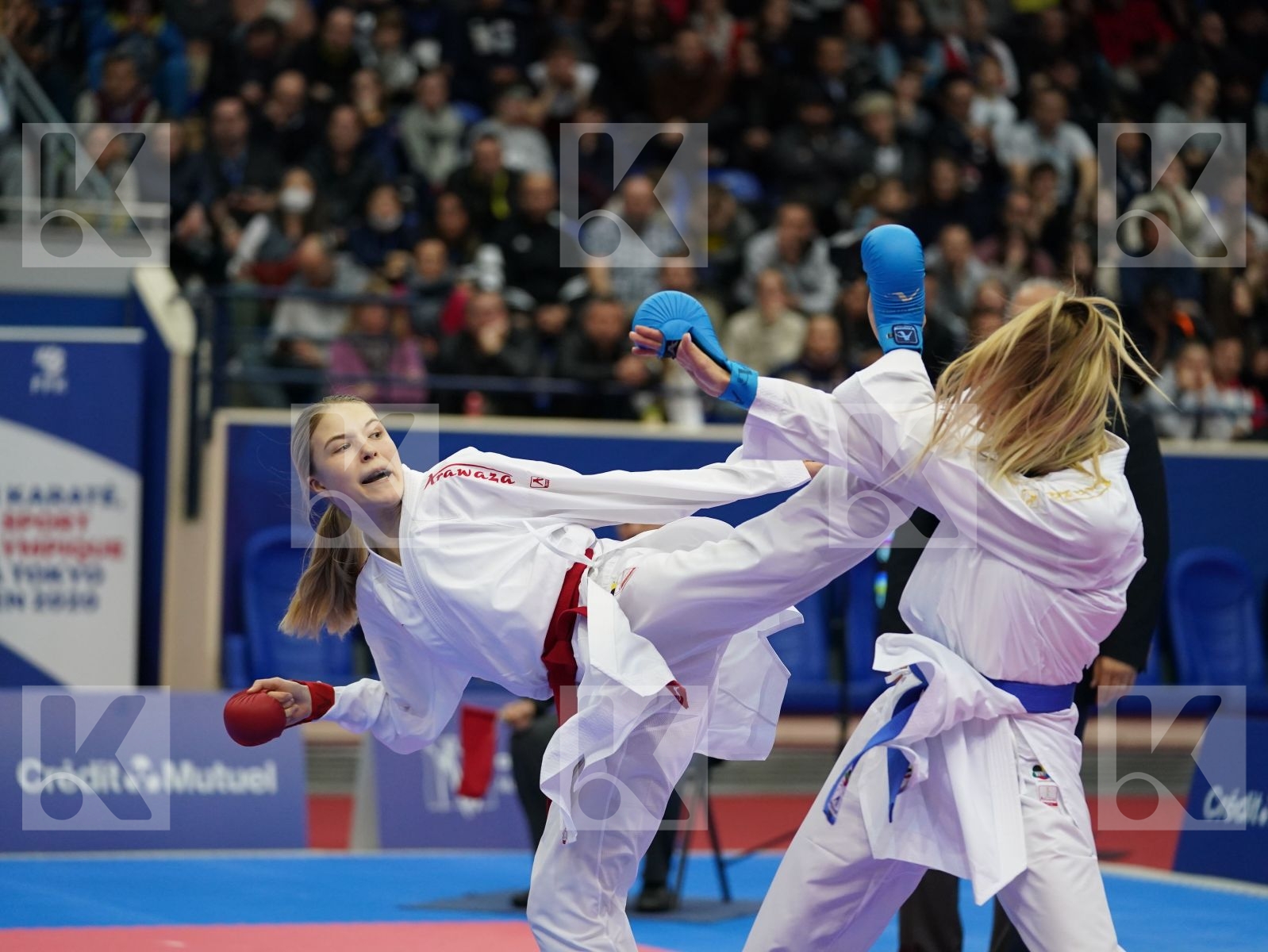 CHERNYSHEVA ANNA (RUSSIA) vs TERLIUGA ANZHELIKA (UKRAINE) in Senior Kumite -55 Kg - Gold bout