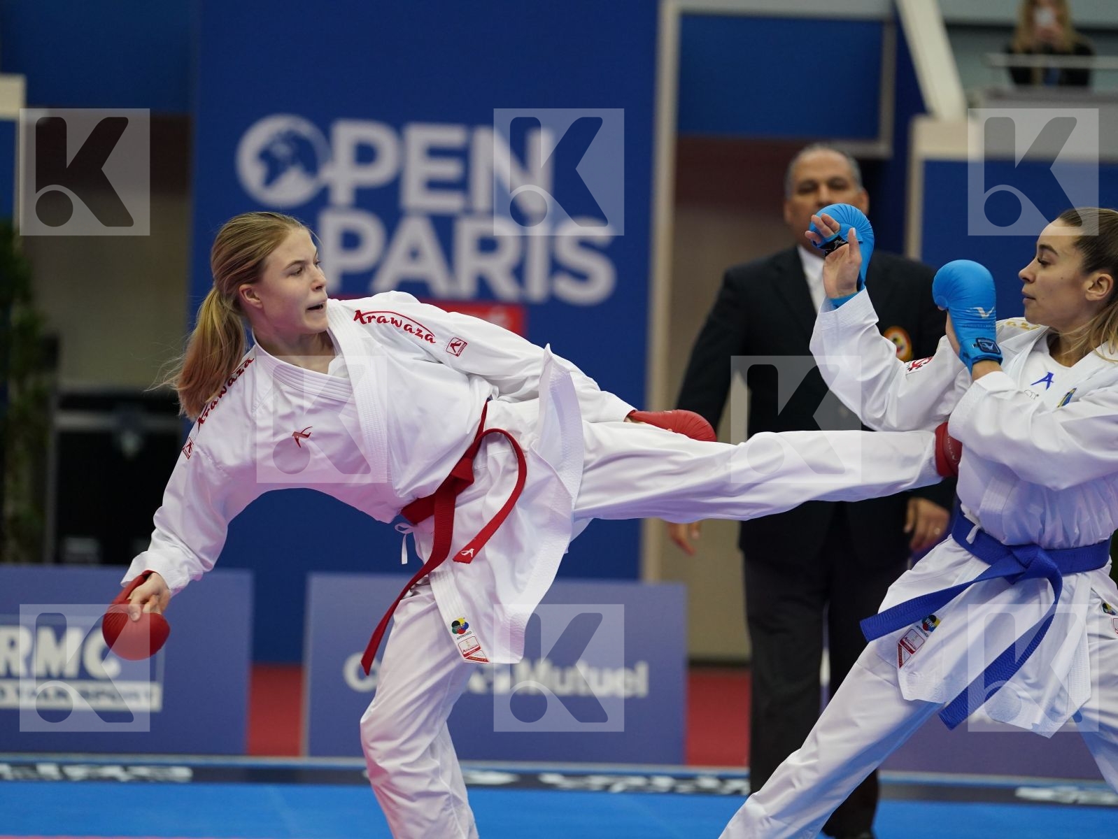 CHERNYSHEVA ANNA (RUSSIA) vs TERLIUGA ANZHELIKA (UKRAINE) in Senior Kumite -55 Kg - Gold bout