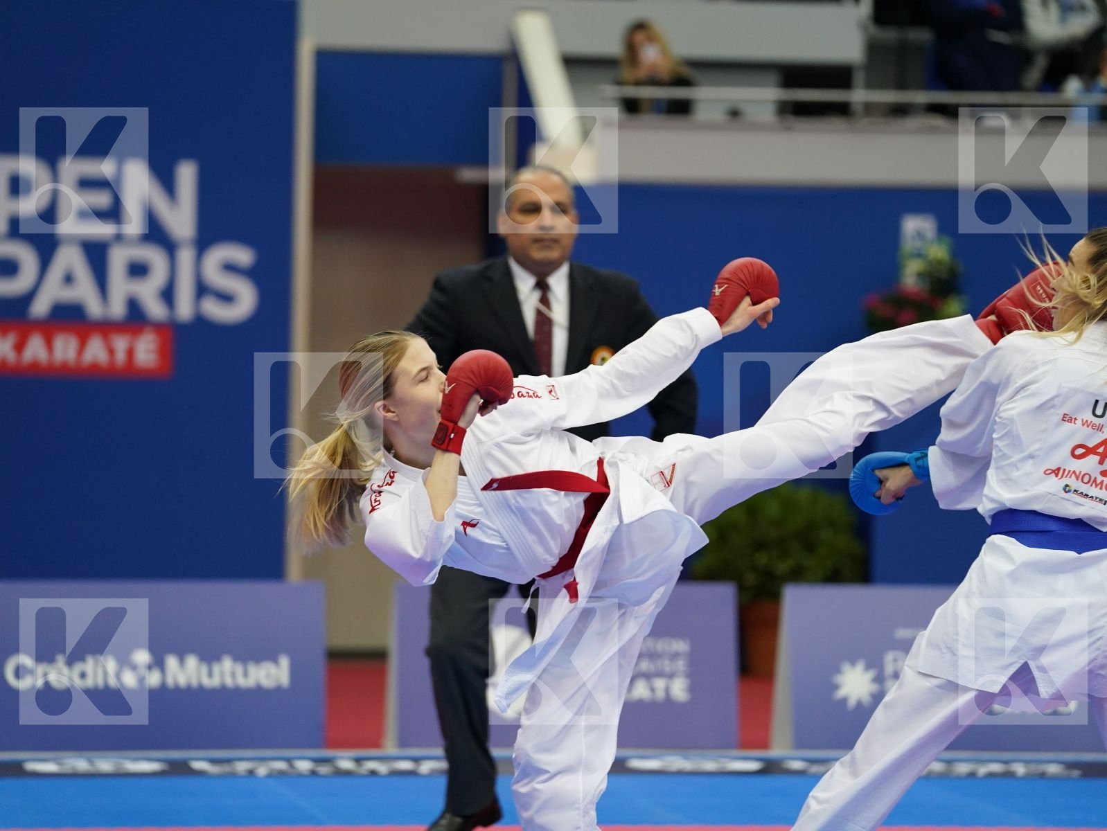 CHERNYSHEVA ANNA (RUSSIA) vs TERLIUGA ANZHELIKA (UKRAINE) in Senior Kumite -55 Kg - Gold bout