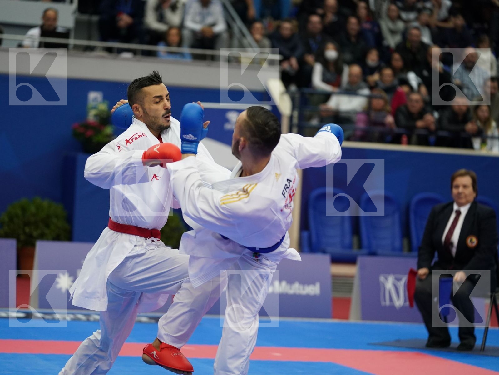 MARESCA LUCA (ITALY) vs DACOSTA STEVEN (FRANCE) in Senior Kumite -67 Kg - Gold bout