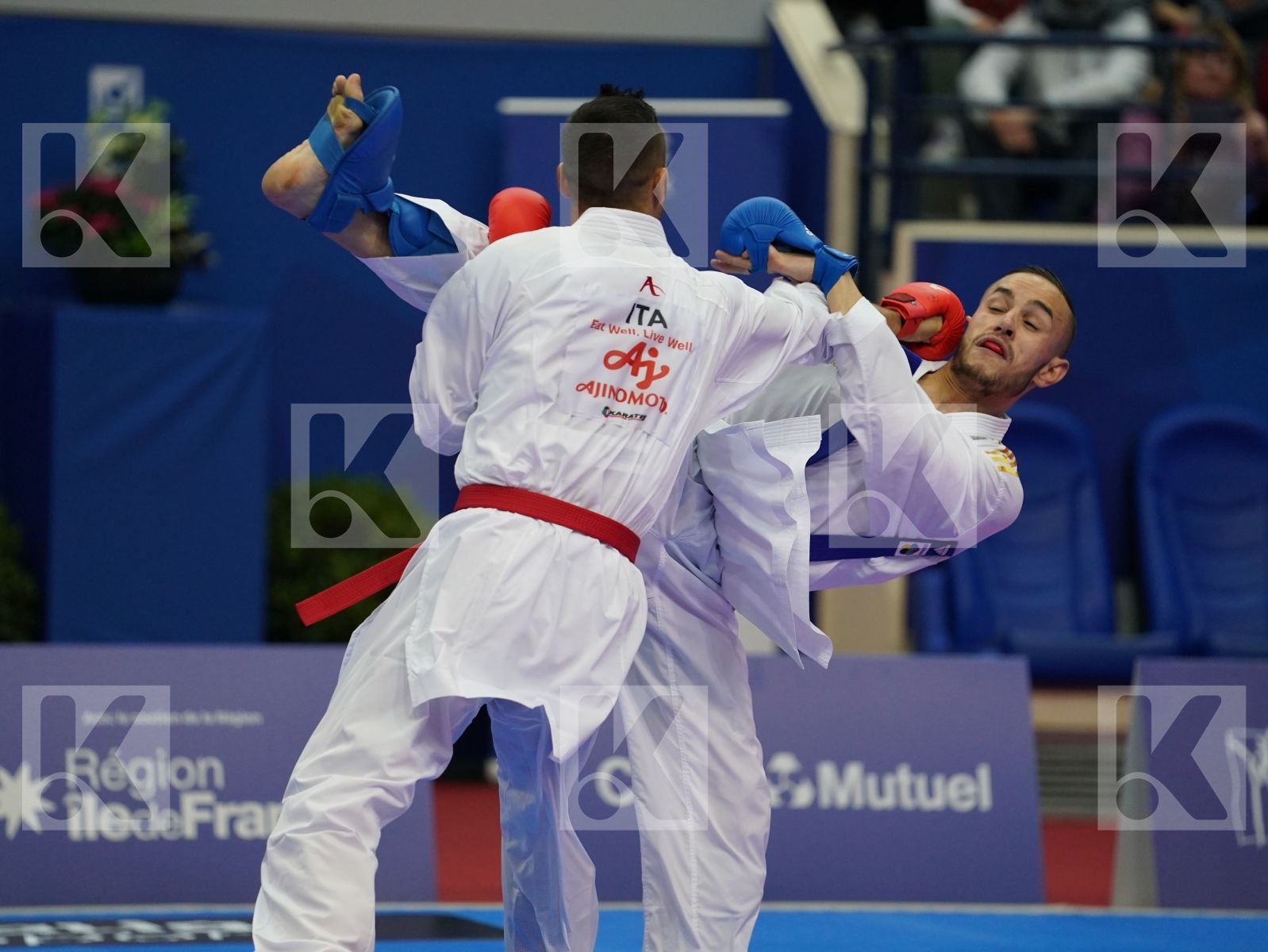 MARESCA LUCA (ITALY) vs DACOSTA STEVEN (FRANCE) in Senior Kumite -67 Kg - Gold bout