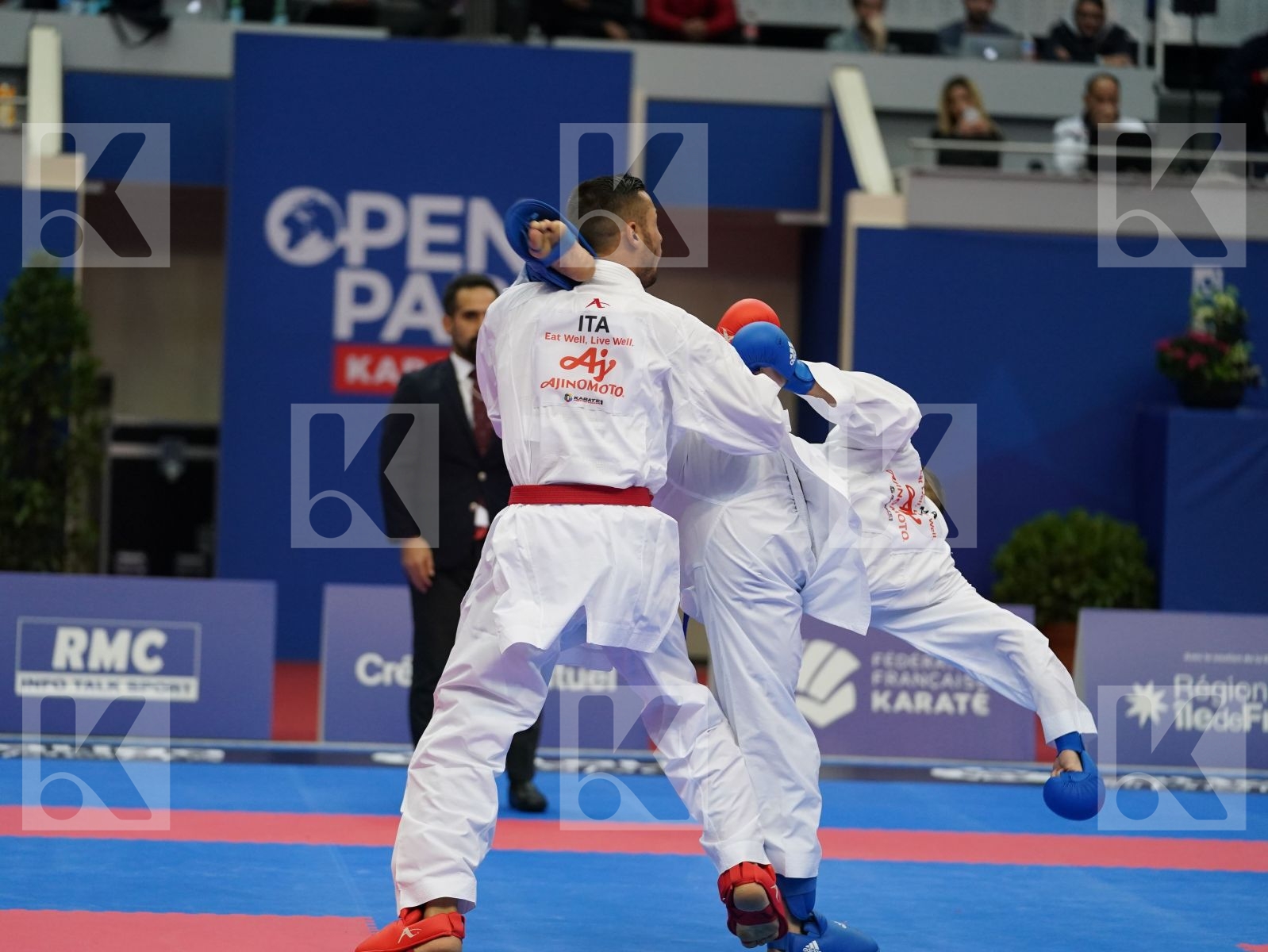 MARESCA LUCA (ITALY) vs DACOSTA STEVEN (FRANCE) in Senior Kumite -67 Kg - Gold bout