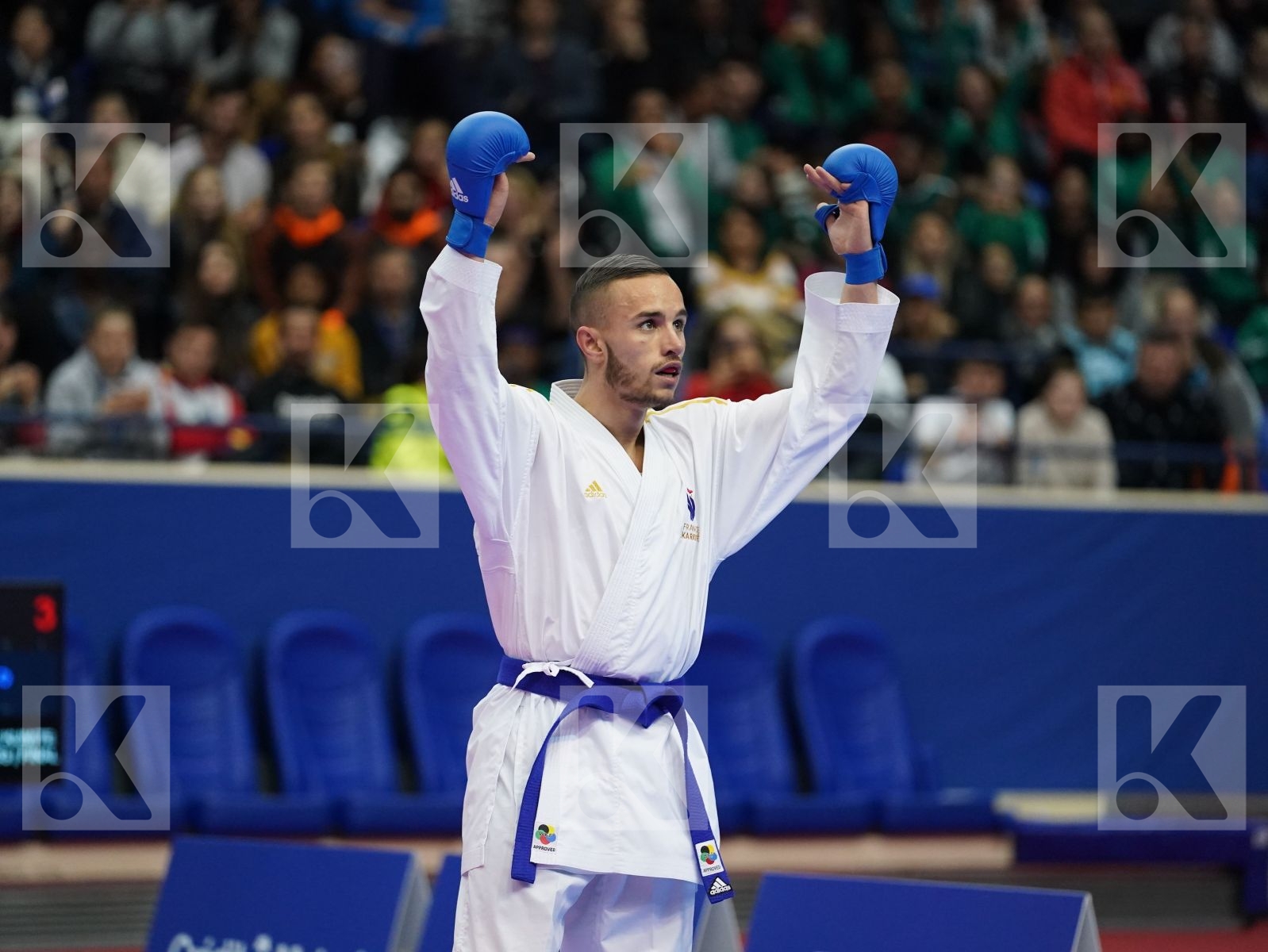 MARESCA LUCA (ITALY) vs DACOSTA STEVEN (FRANCE) in Senior Kumite -67 Kg - Gold bout