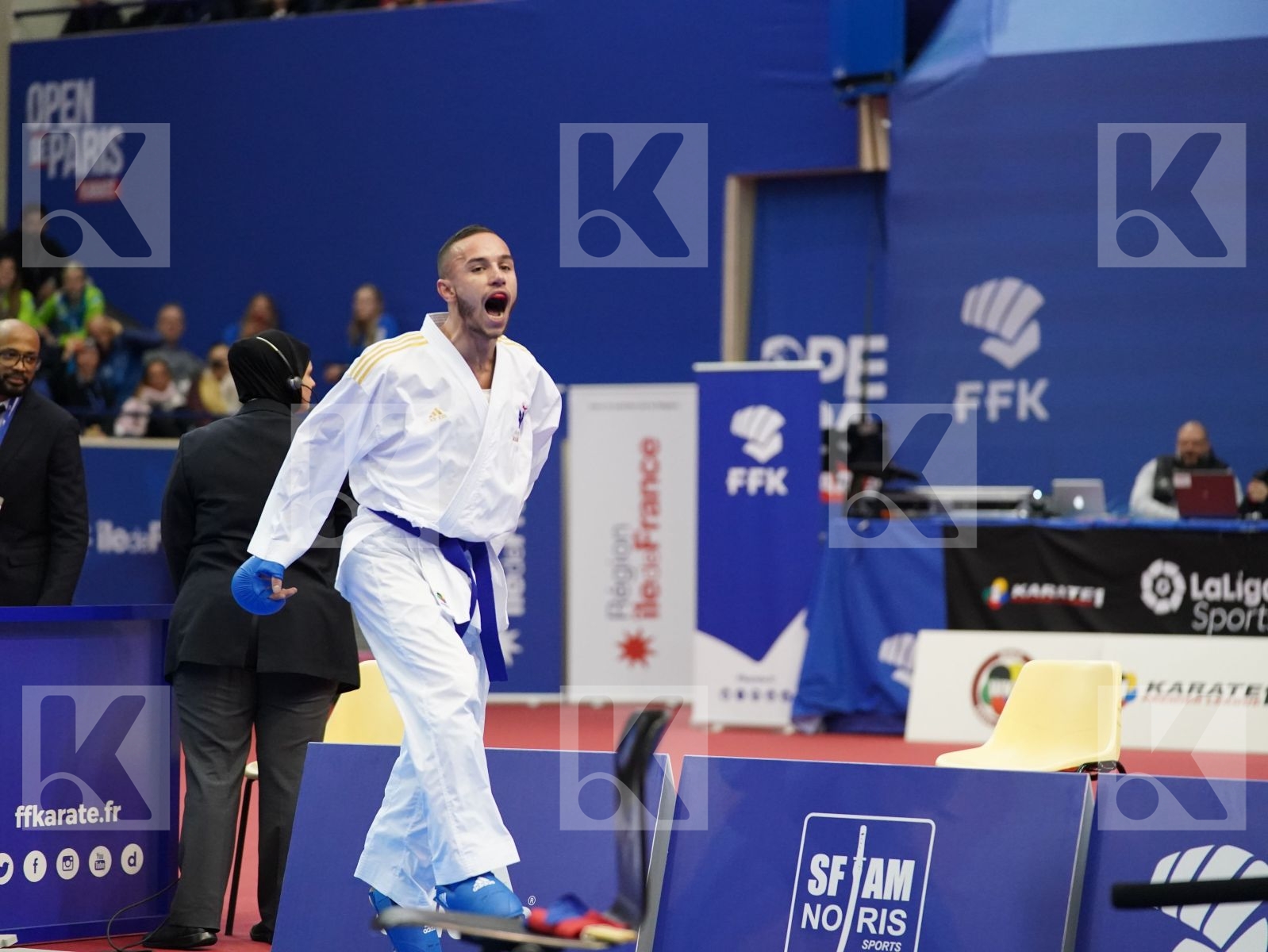 MARESCA LUCA (ITALY) vs DACOSTA STEVEN (FRANCE) in Senior Kumite -67 Kg - Gold bout