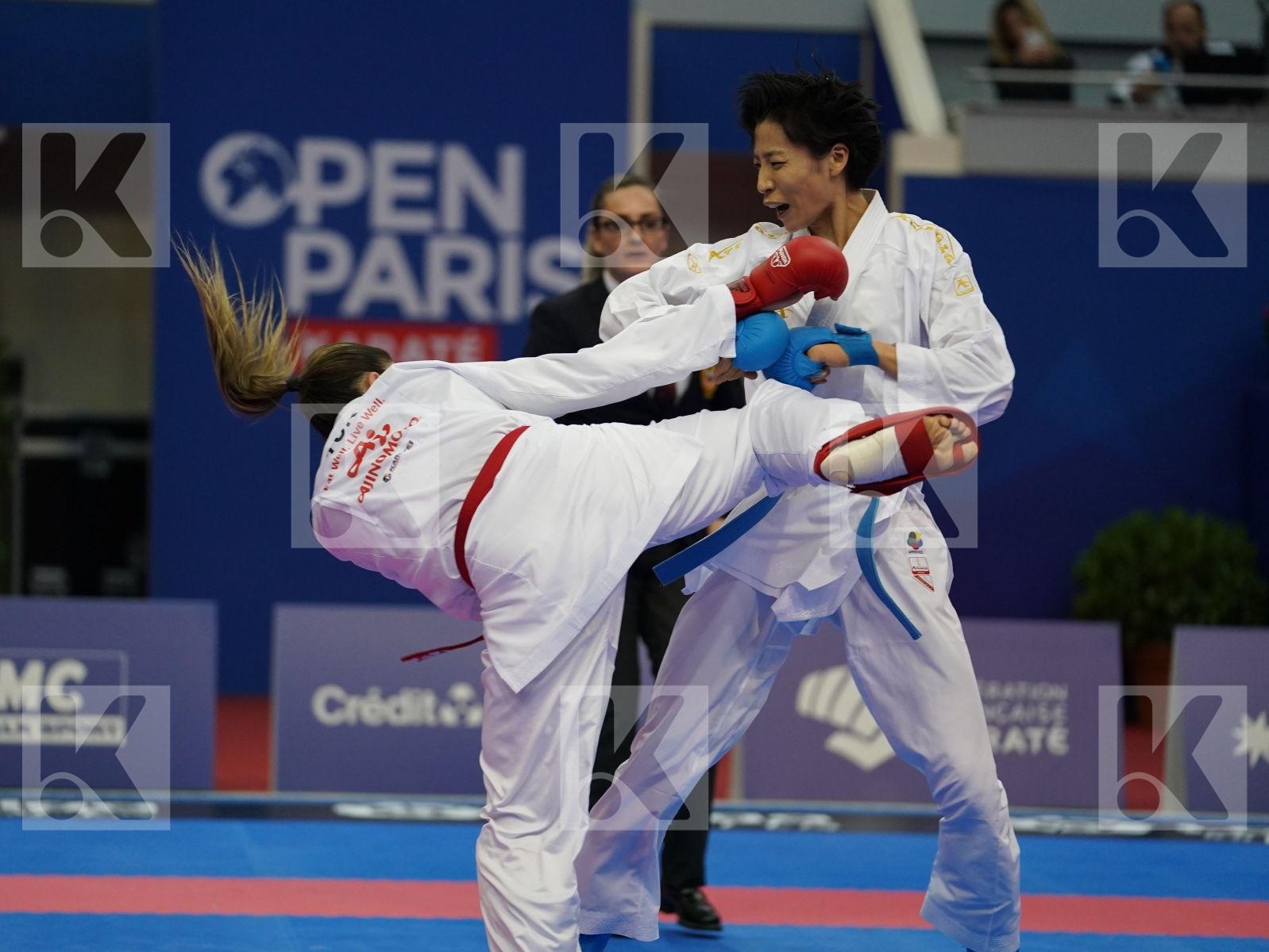COBAN MERVE (TURKEY) vs YIN XIAOYAN (CHINA) in Senior Kumite -61 Kg - Gold bout