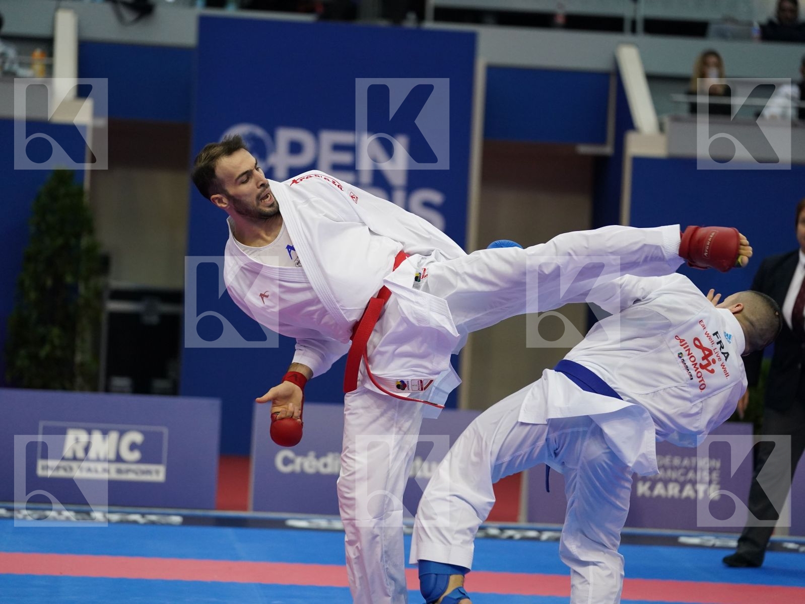 ASGARI GHONCHEH BAHMAN (IRAN) vs DA COSTA LOGAN (FRANCE) in Senior Kumite -75 Kg - Gold bout