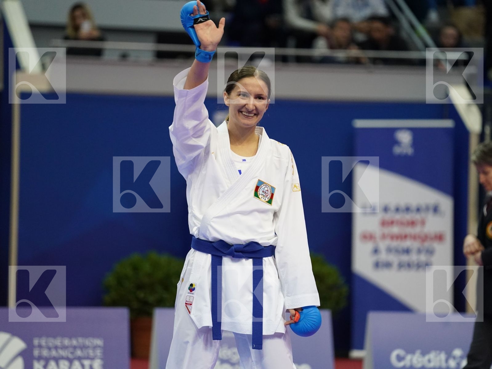 ABDELAZIZ FERYAL (EGYPT) vs ZARETSKA IRINA (AZERBAIJAN) in Senior Kumite -68 Kg - Gold bout
