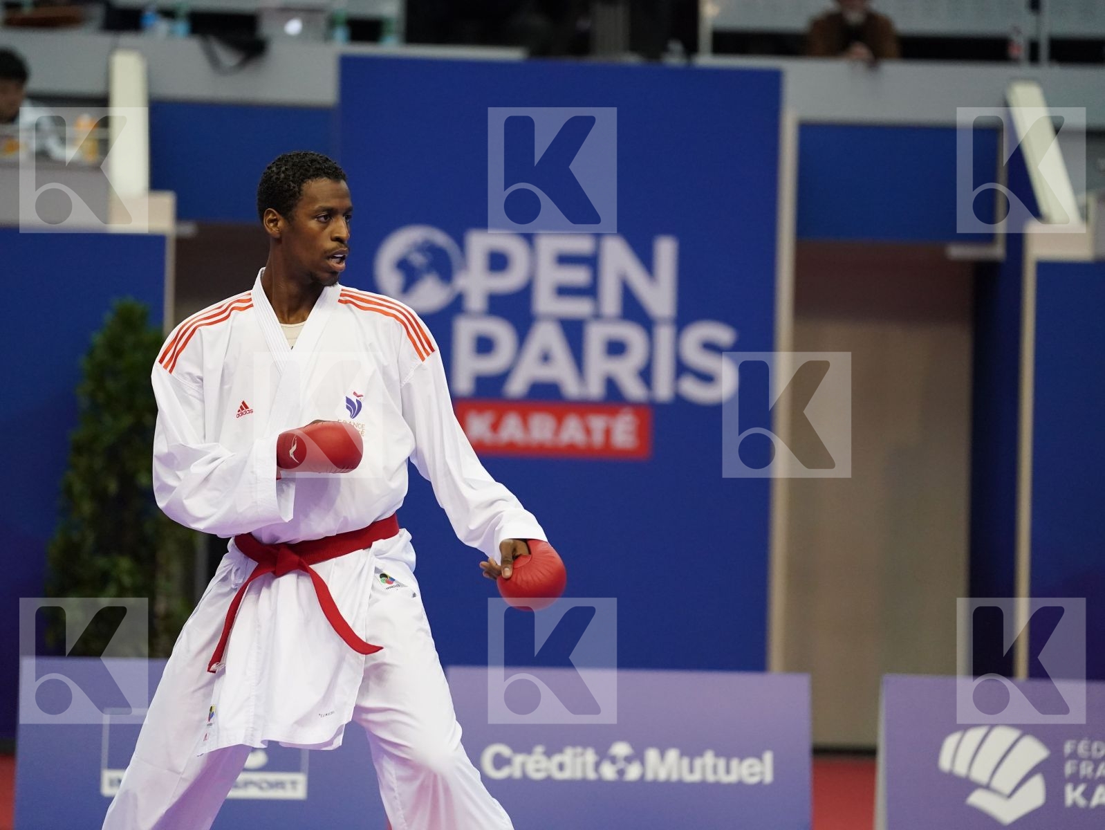 JACQUET DNYLSON (FRANCE) vs ARKANIA GOGITA (GEORGIA) in Senior Kumite 84+ Kg - Gold bout