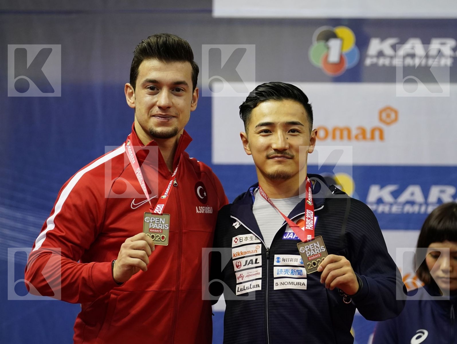 Bronze Podium ceremony