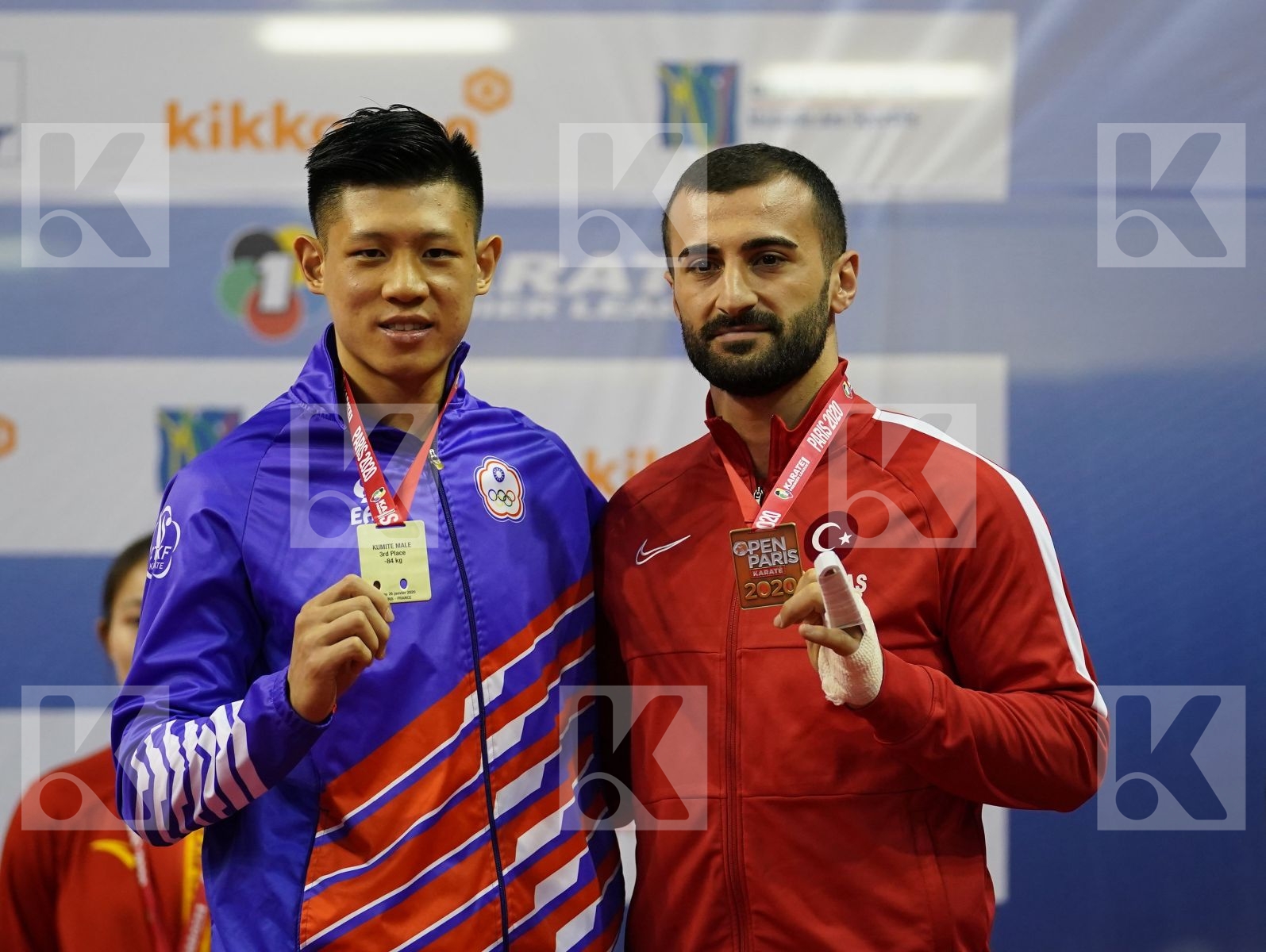 Bronze Podium ceremony